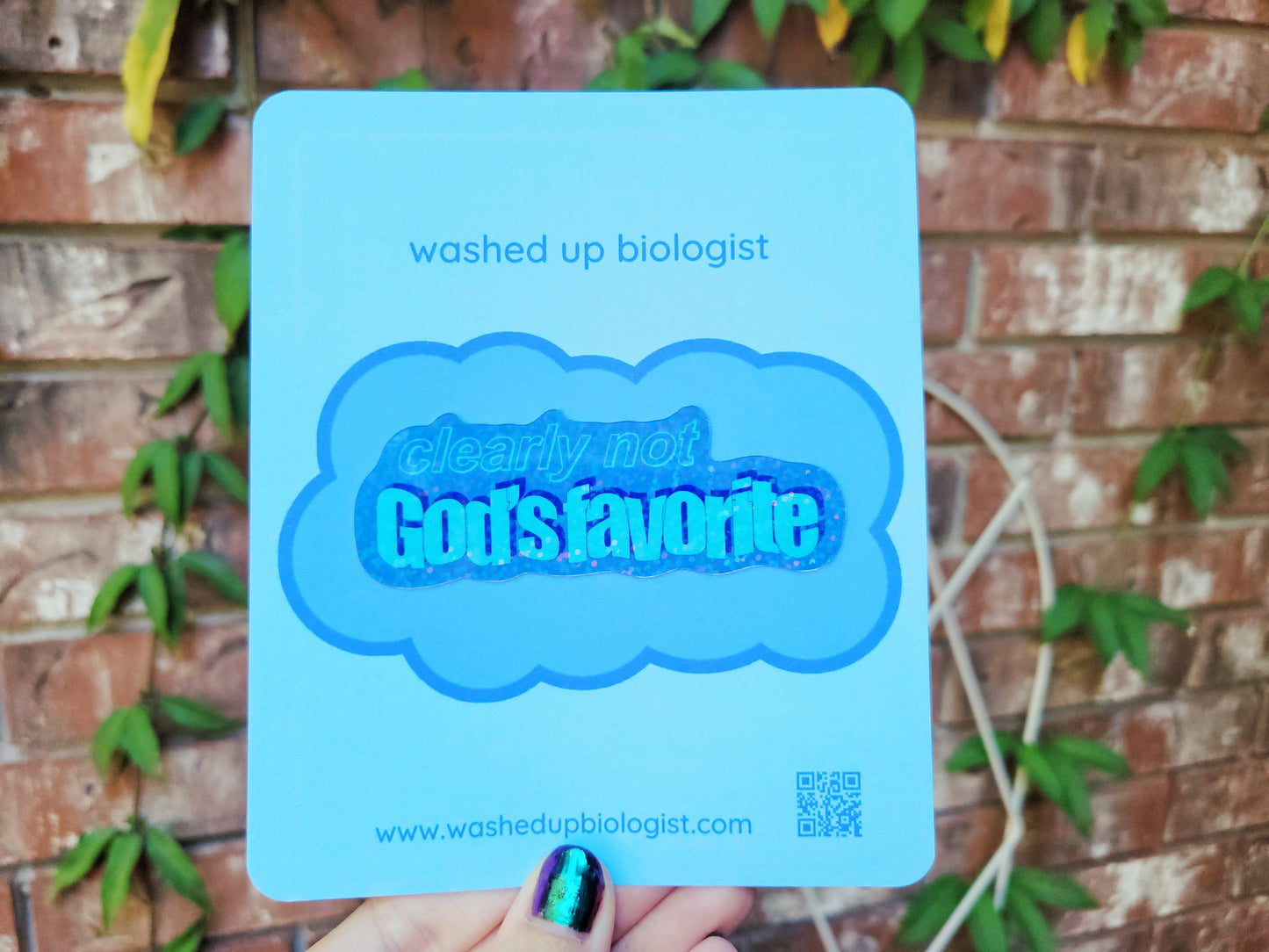 clearly not God's favorite sticker