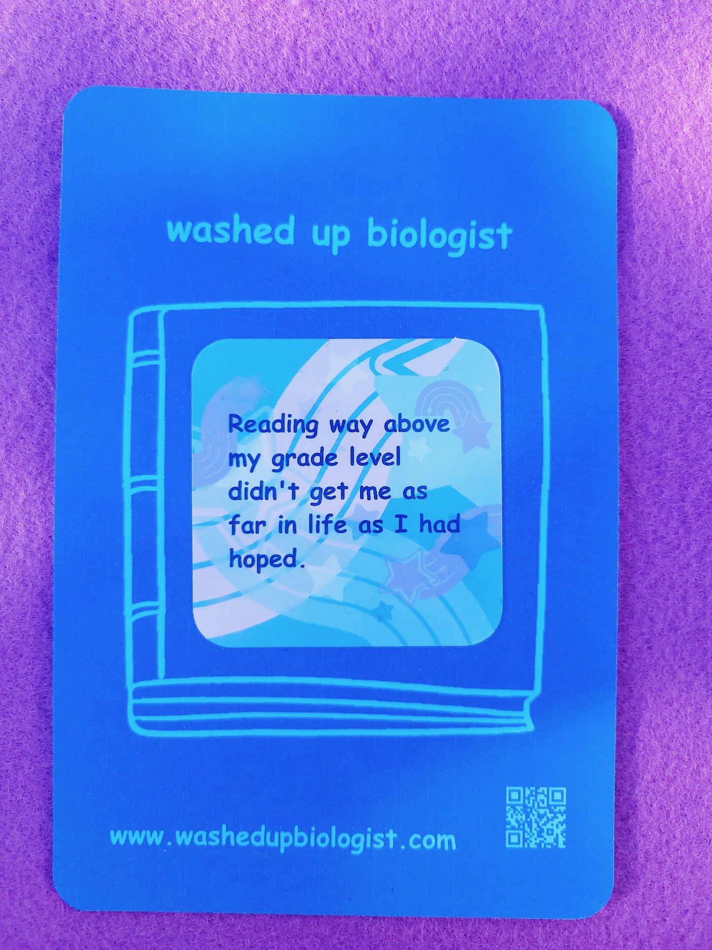high reading level didn't help 🥲 sticker