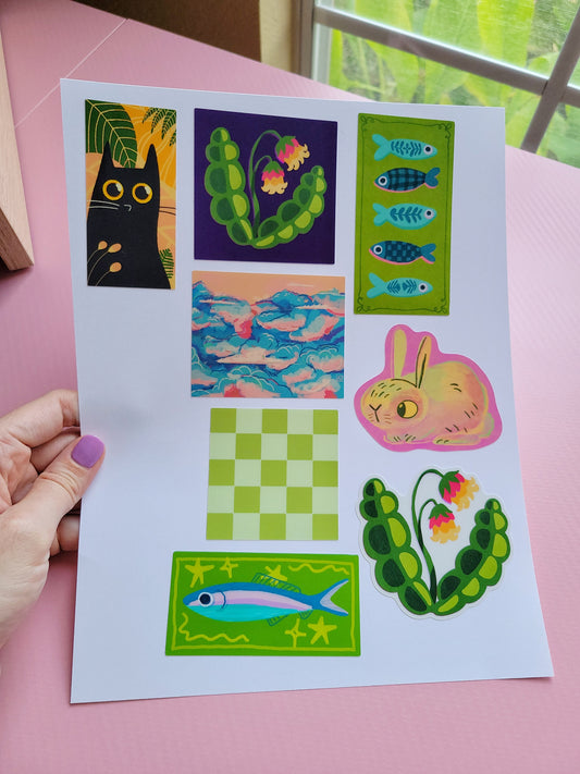 build your own sticker pack (4 in a bundle)