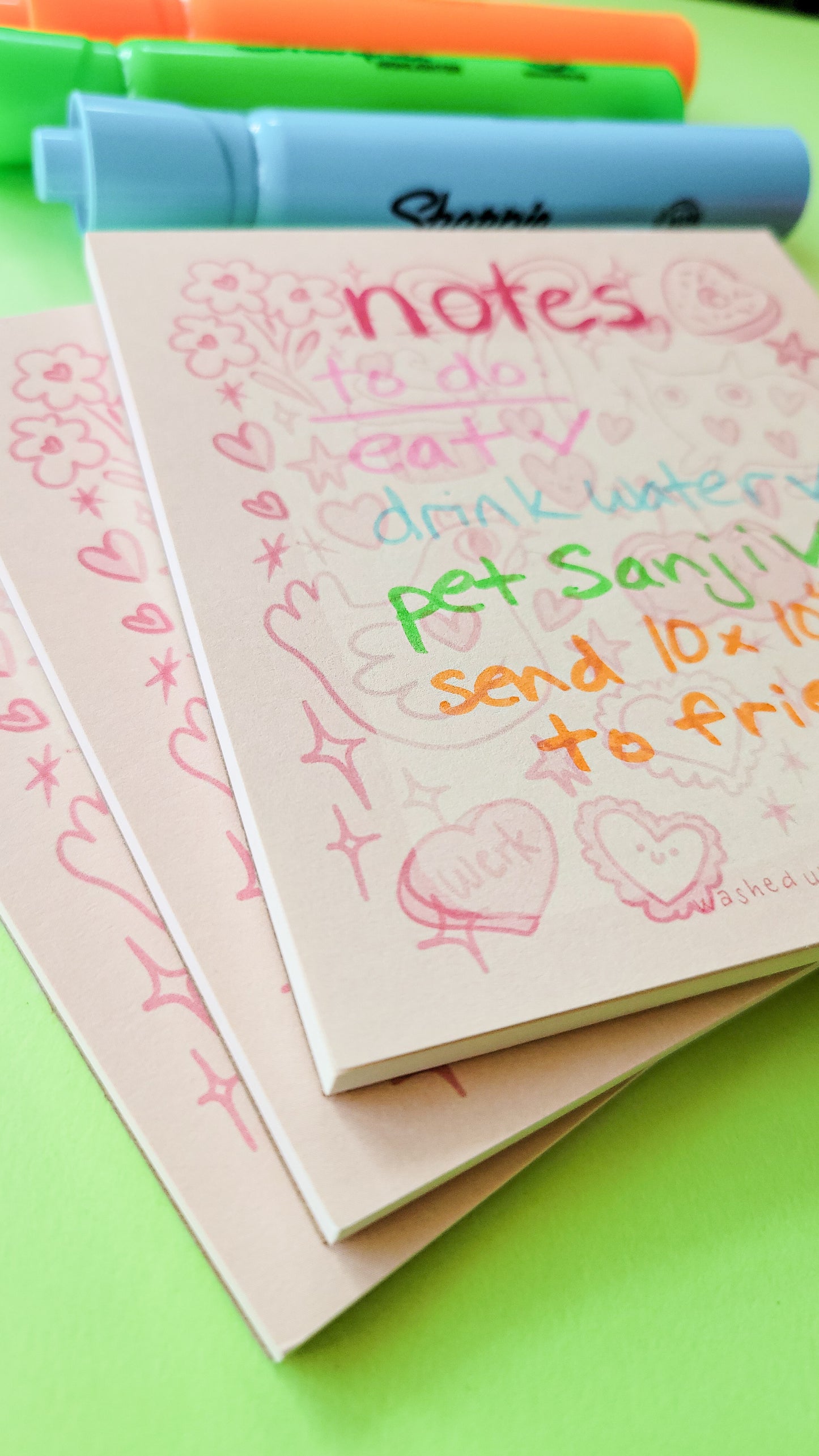 February themed notepad