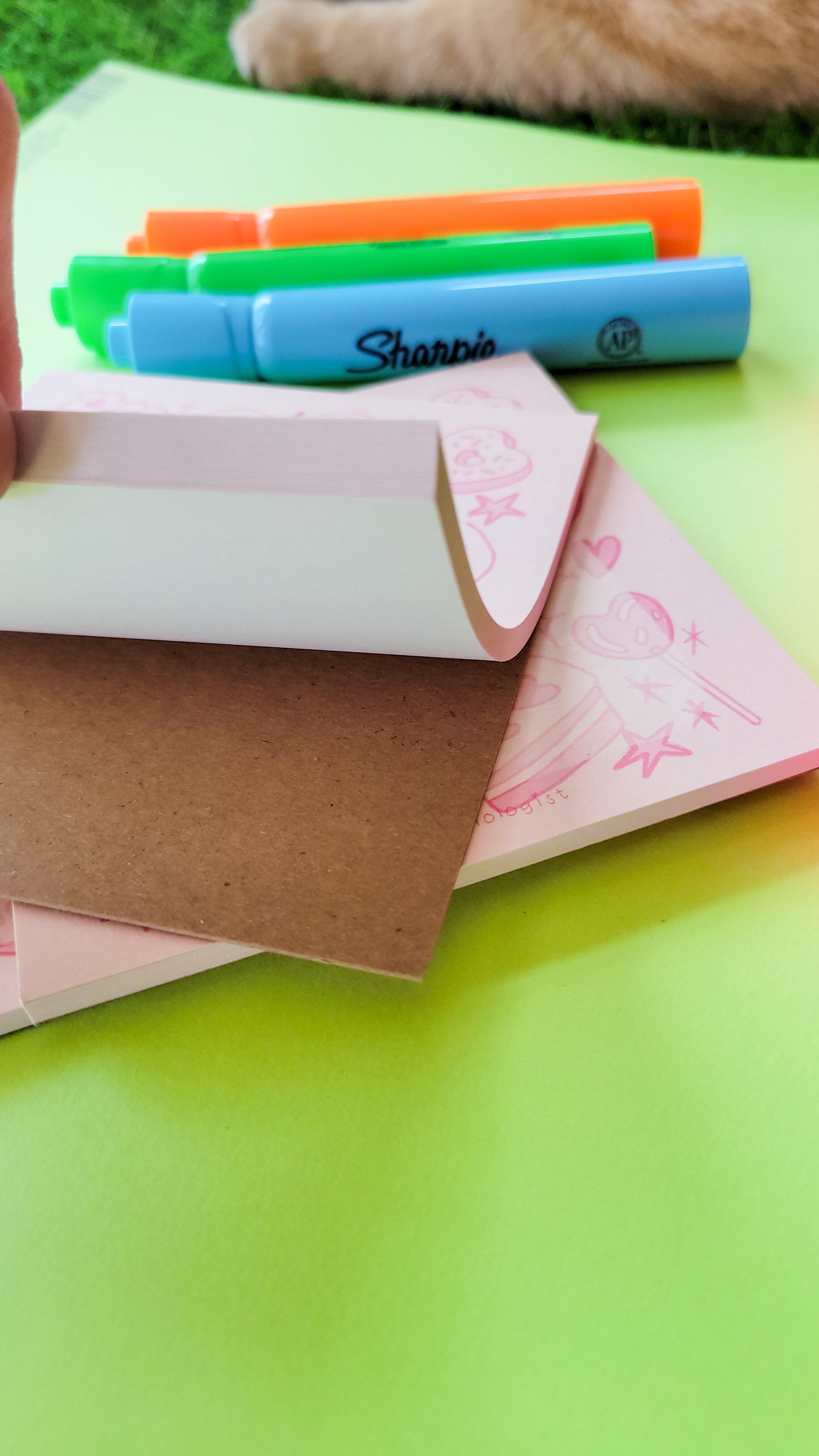 February themed notepad