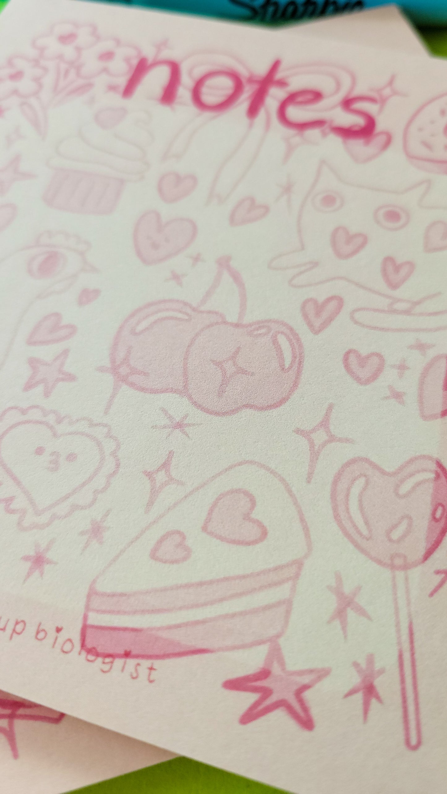 February themed notepad