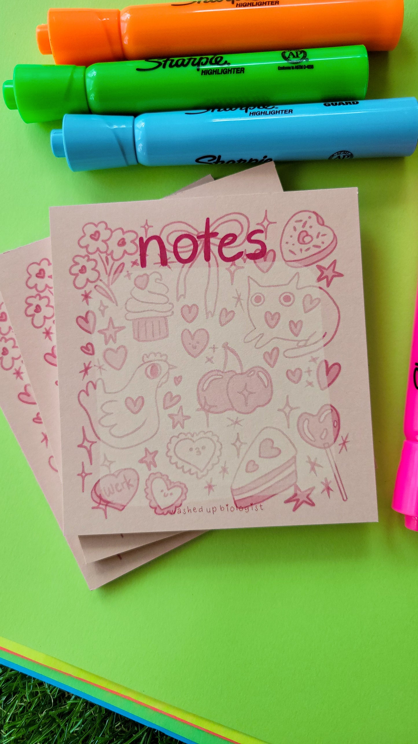 February themed notepad