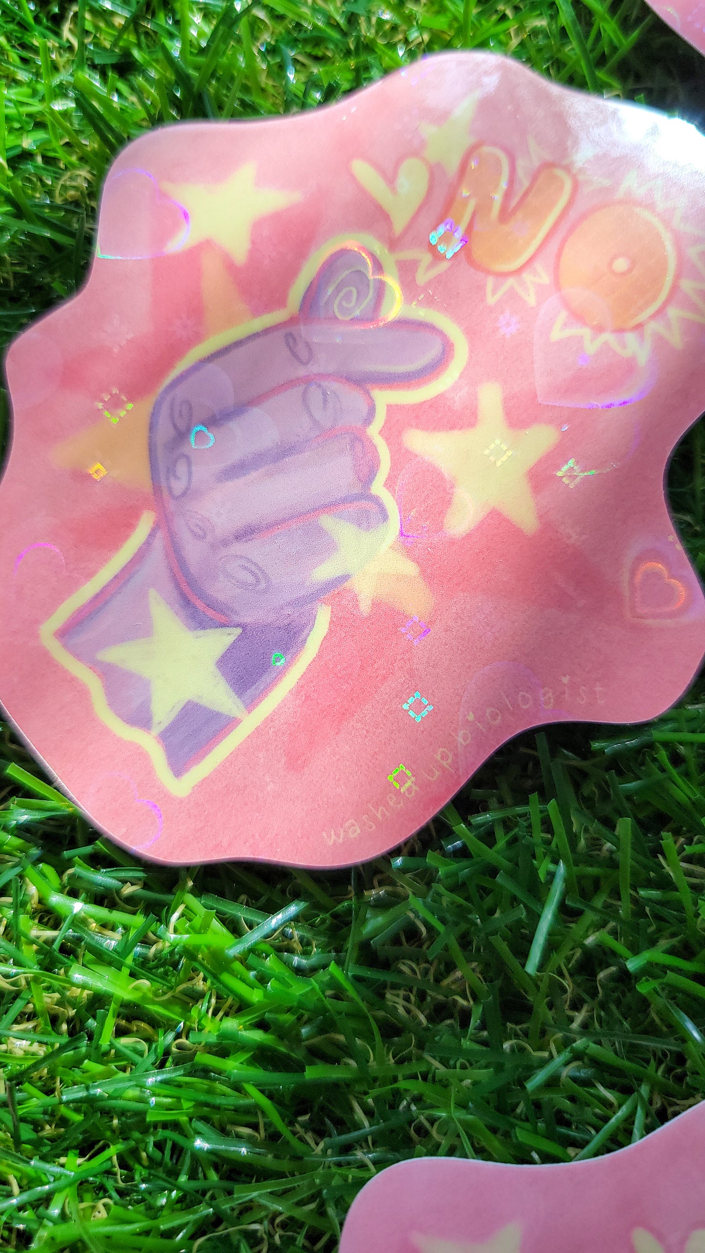 π limited edition holographic hearts NO sticker π