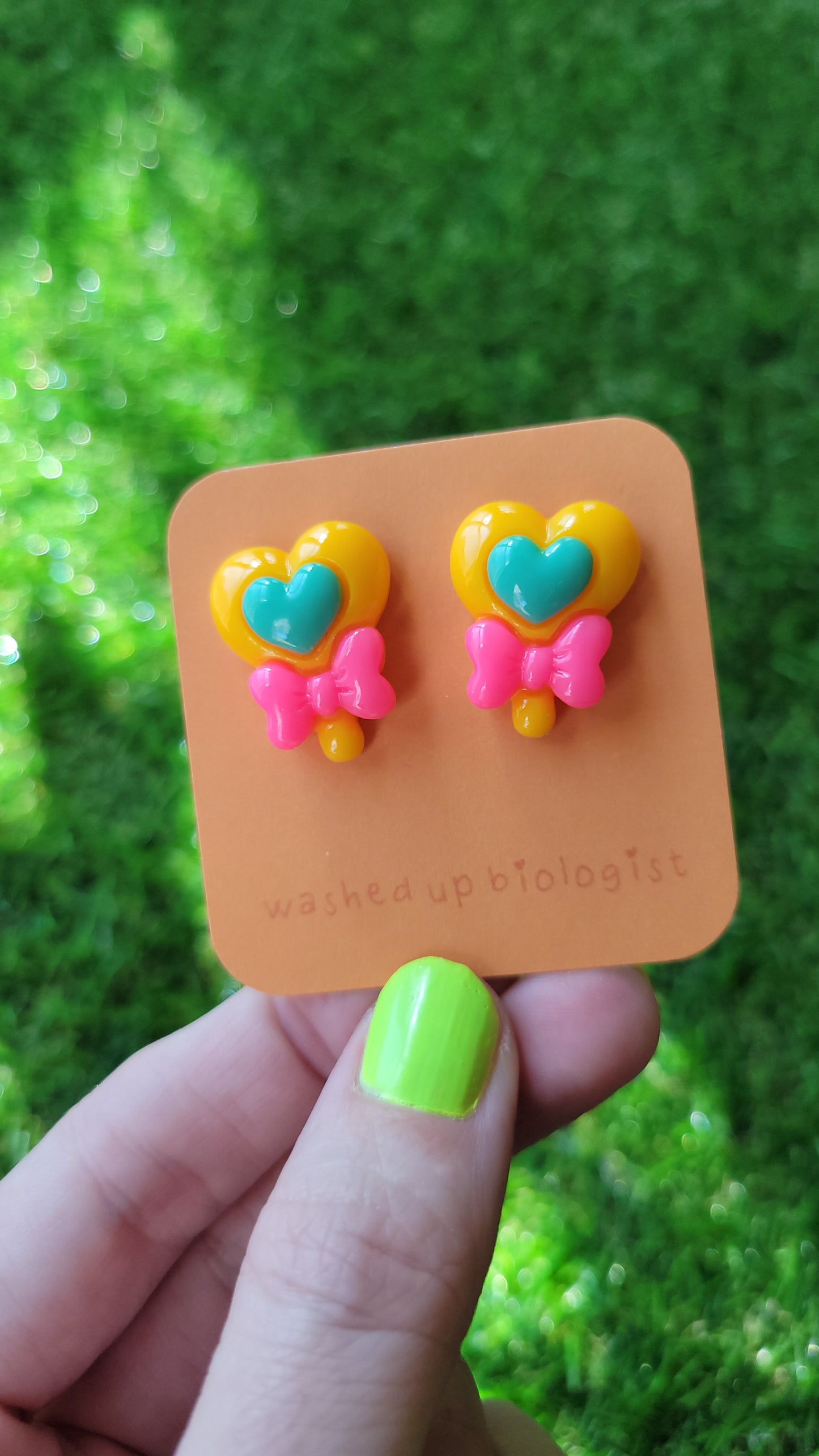 lollipop hypoallergenic stud earrings