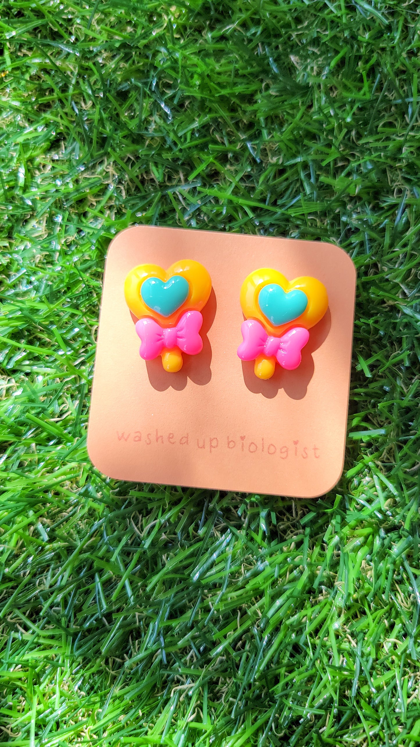 lollipop hypoallergenic stud earrings