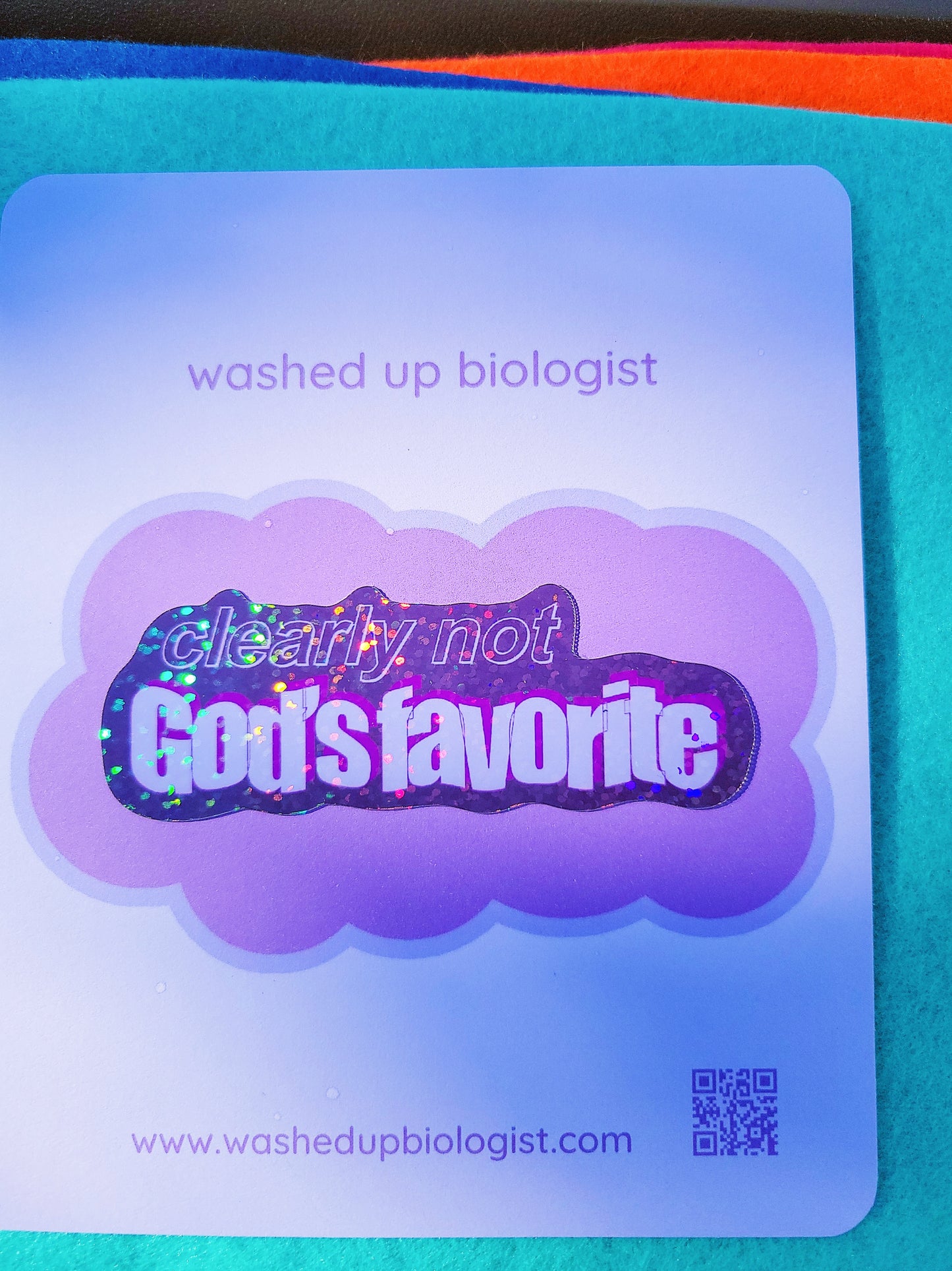 clearly not God's favorite sticker