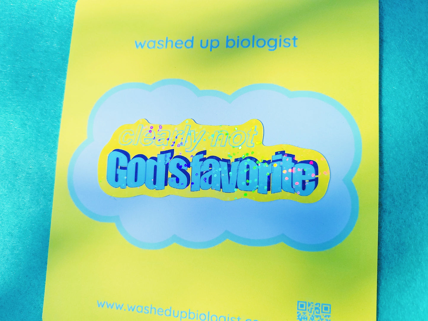 clearly not God's favorite sticker