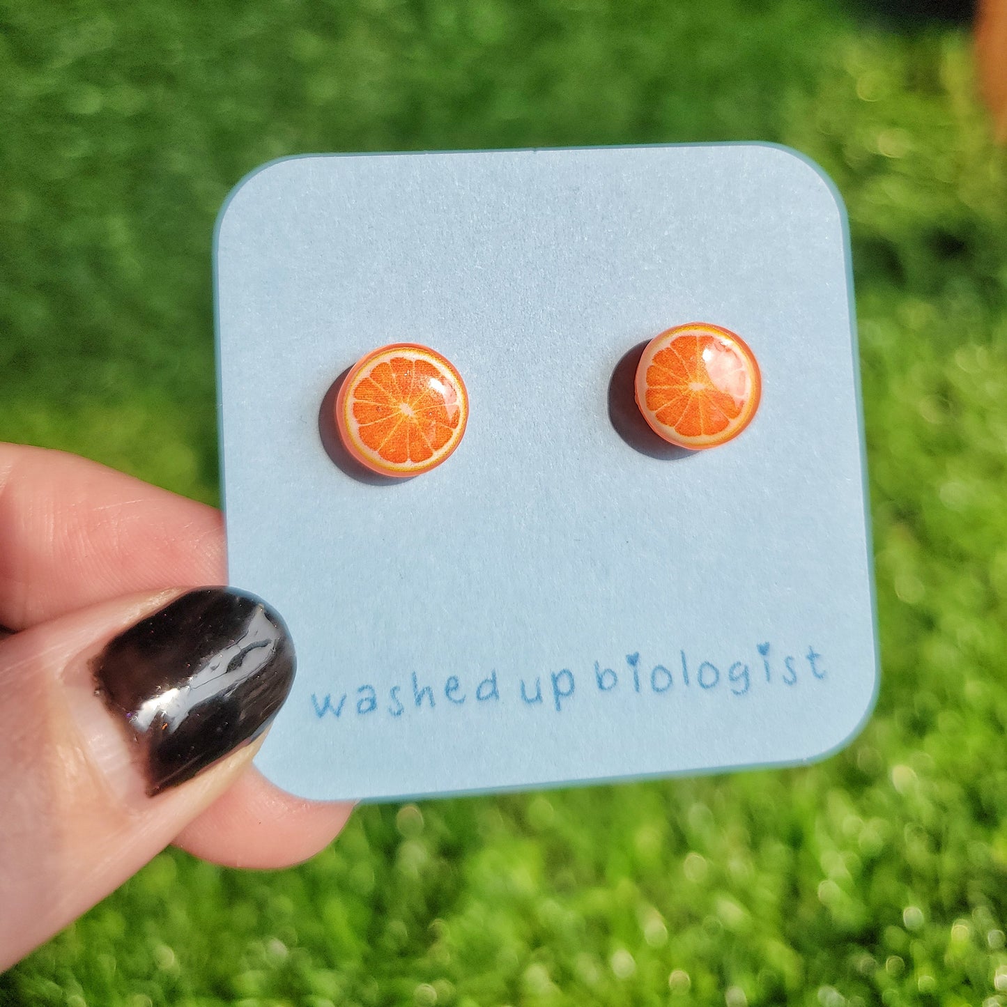 oranges hypoallergenic stud earrings