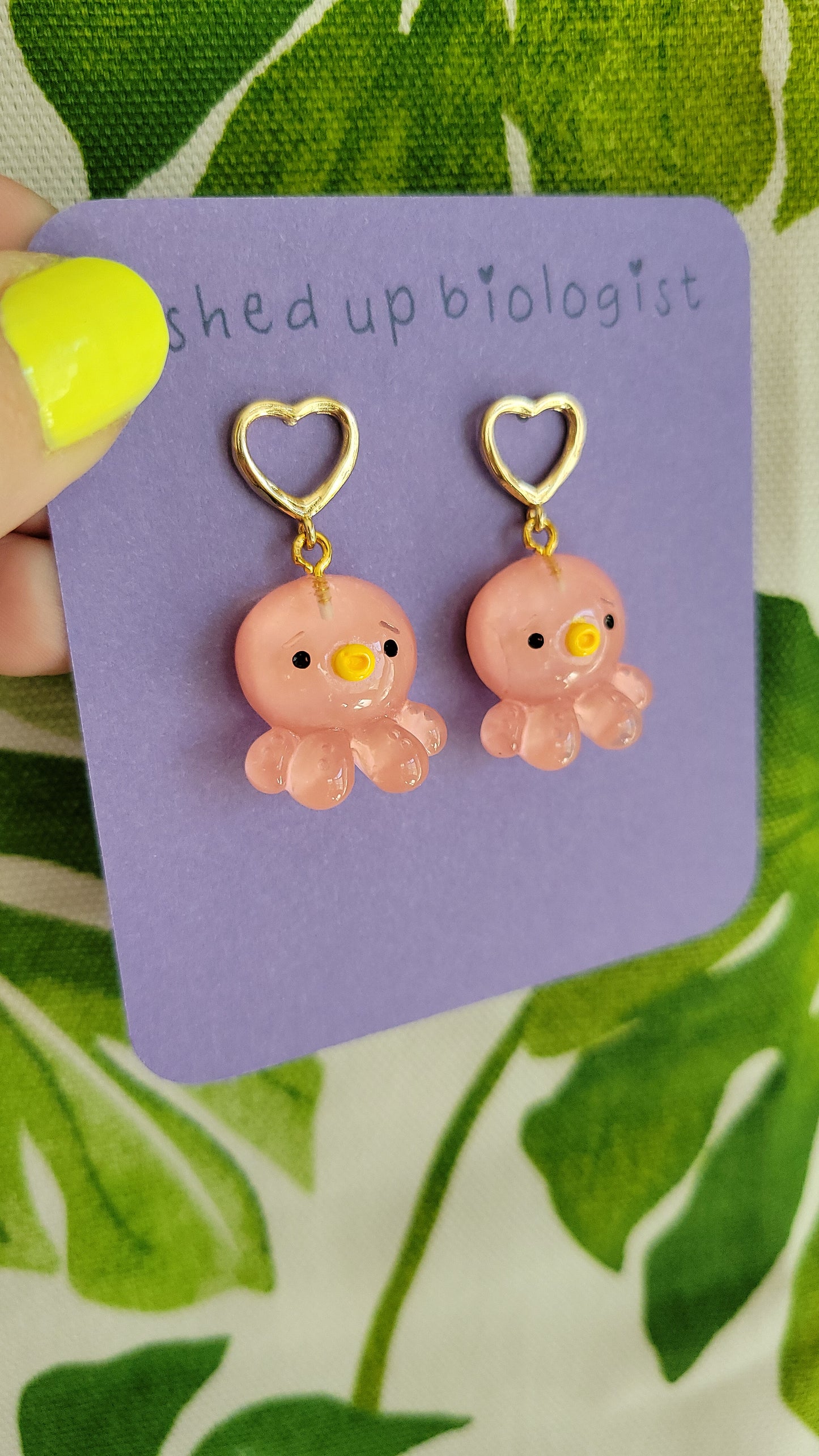 kawaii pink octopus
