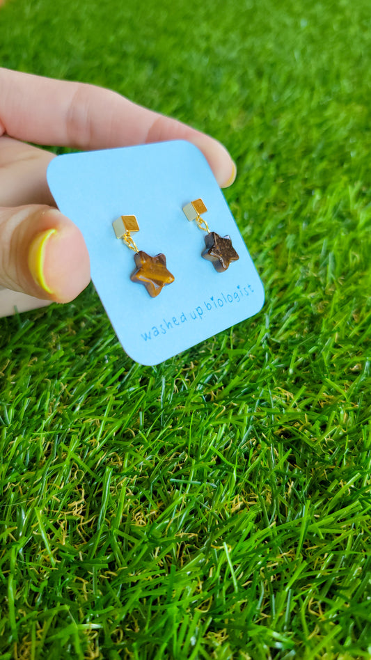 dainty tiger's eye stars