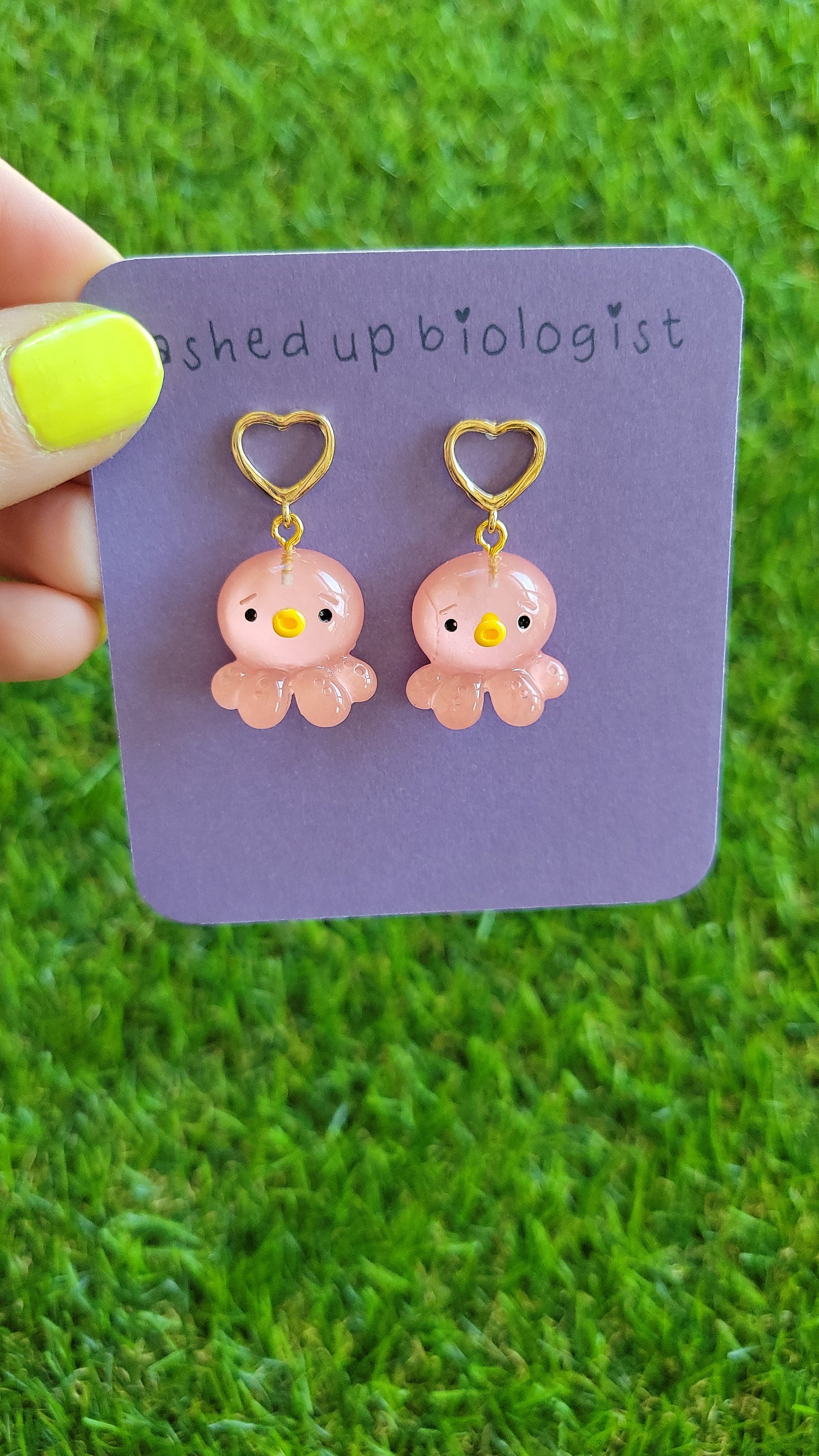 kawaii pink octopus