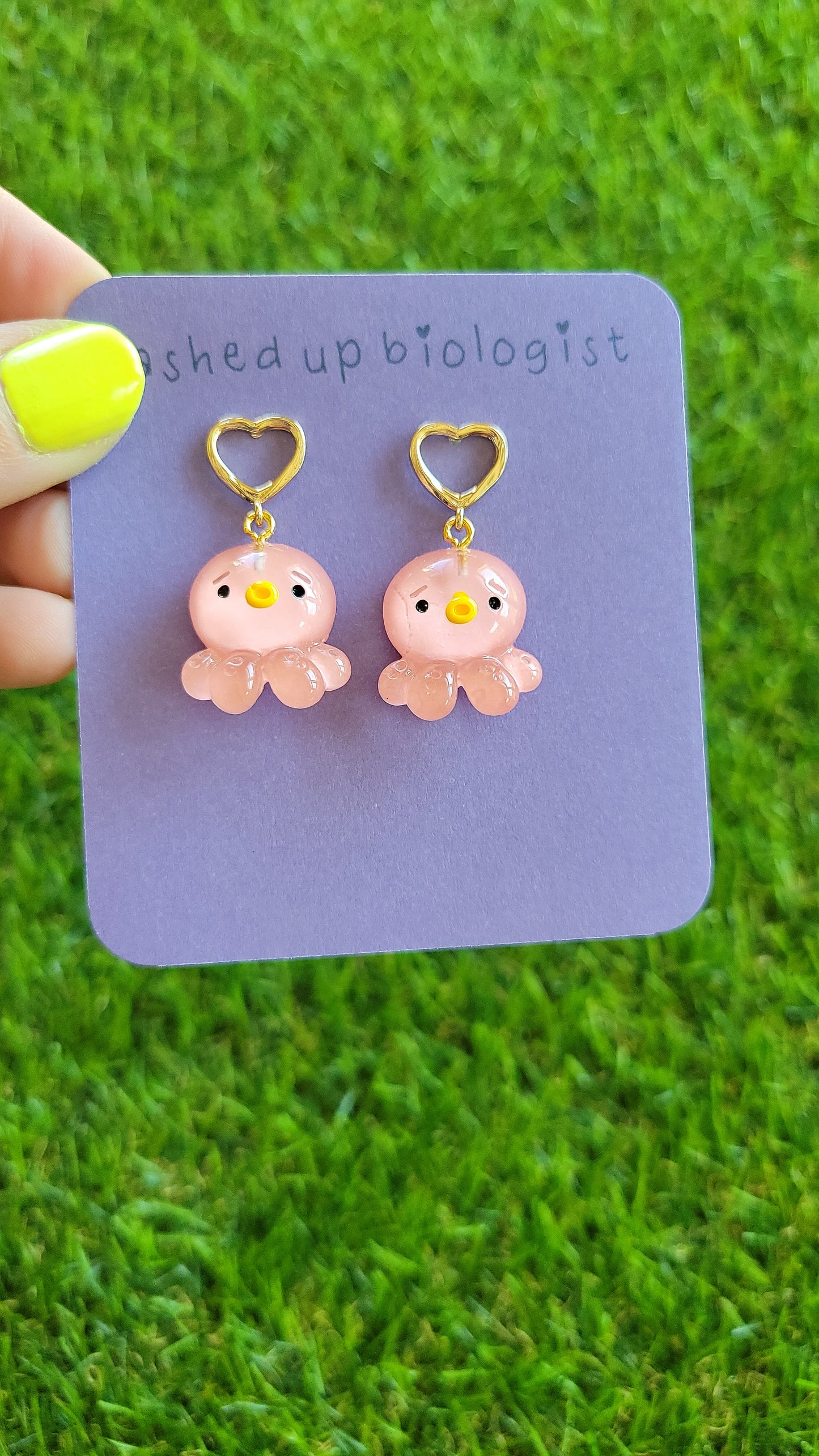 kawaii pink octopus