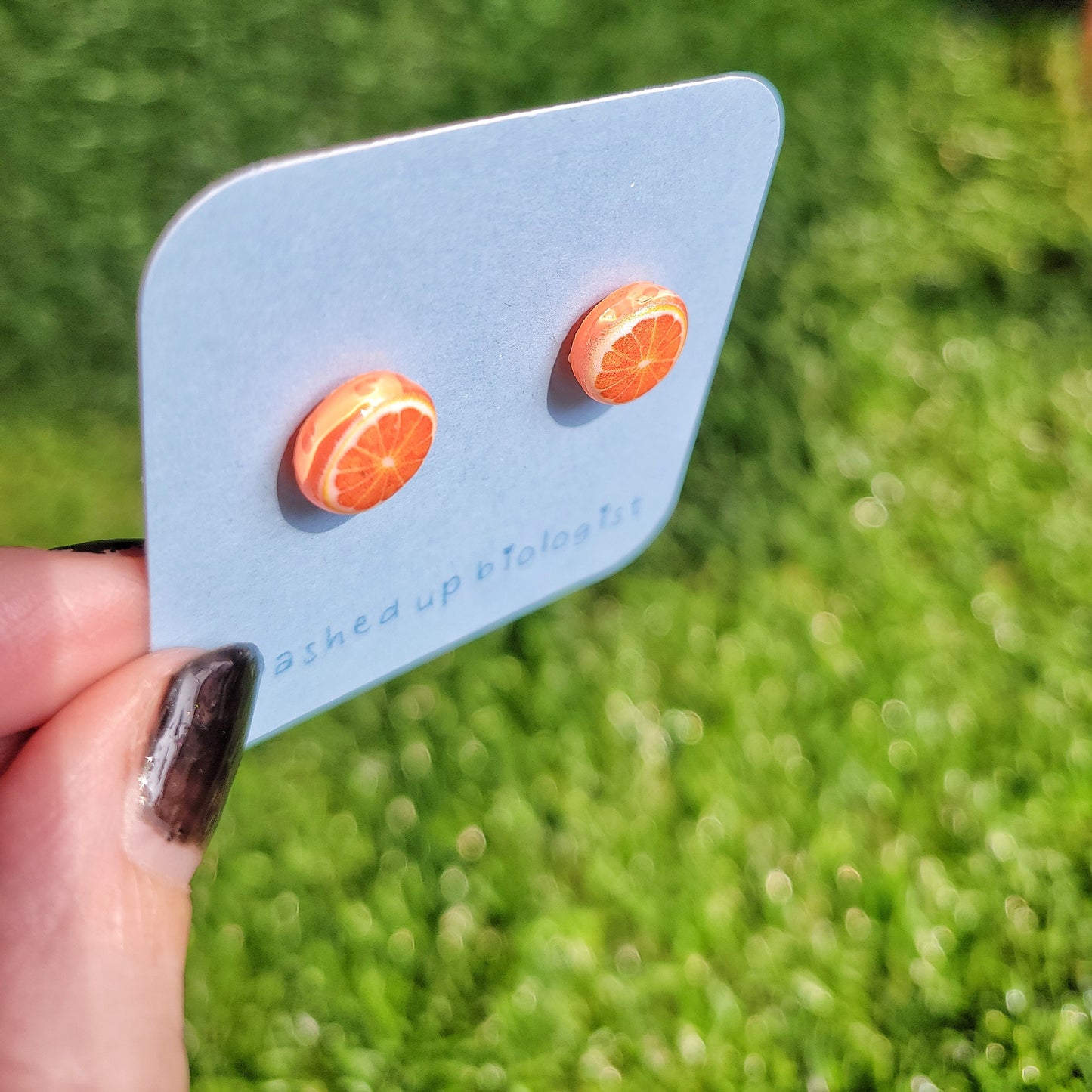 oranges hypoallergenic stud earrings