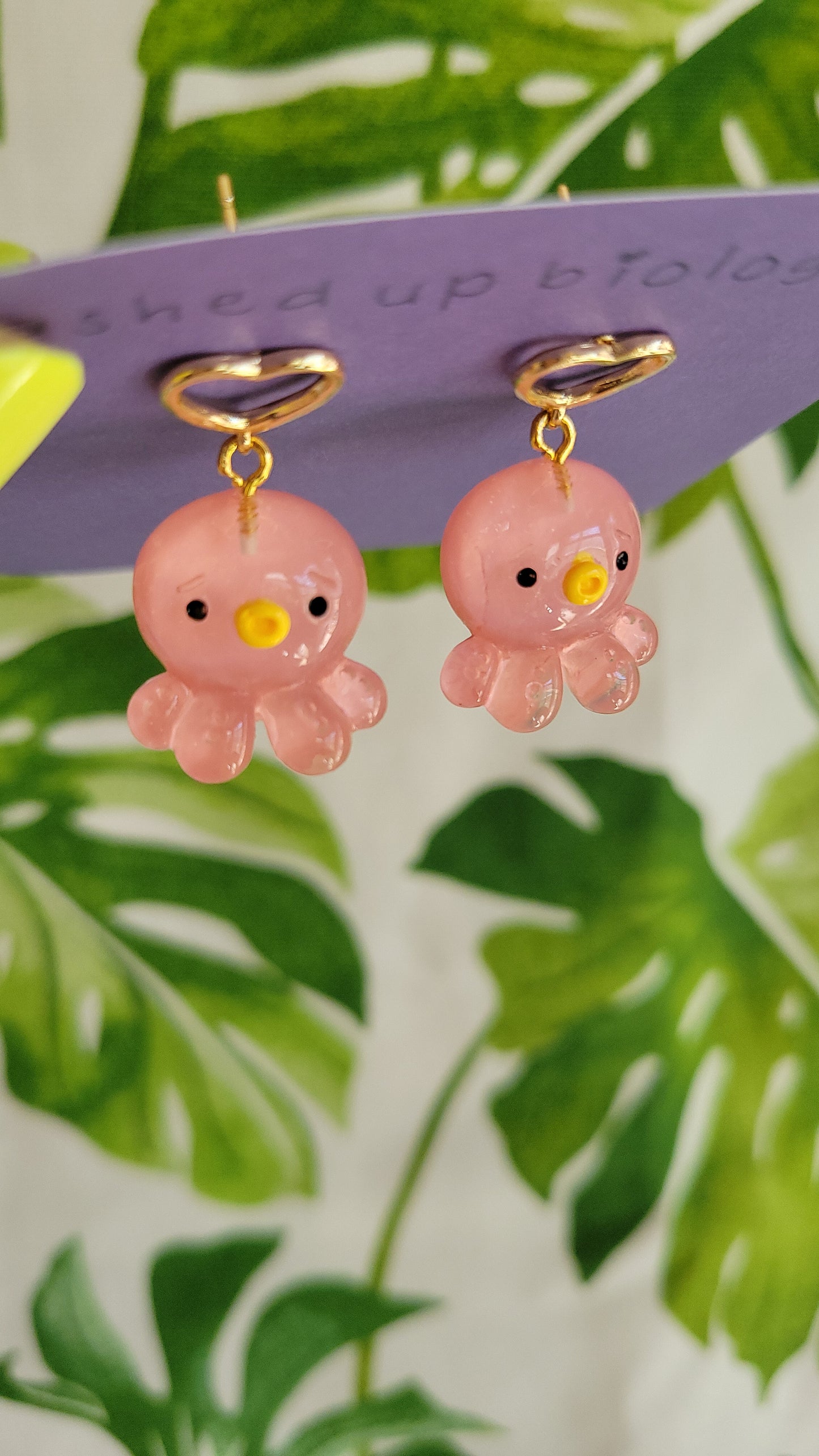 kawaii pink octopus