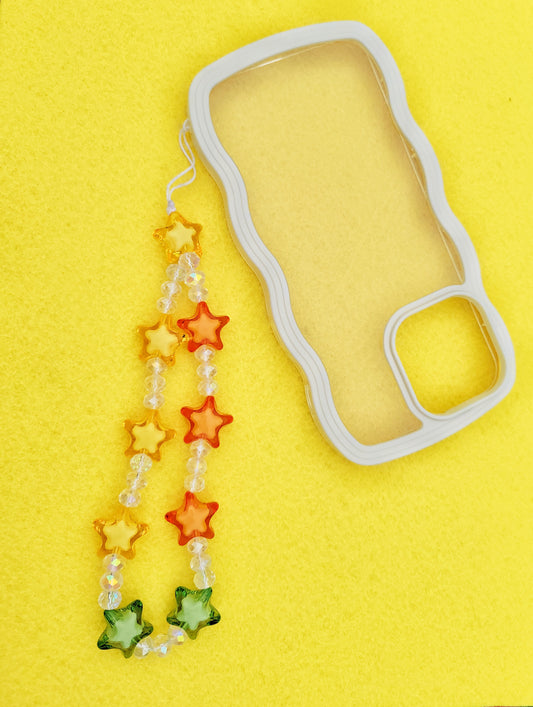 chunky stars phone charm strap