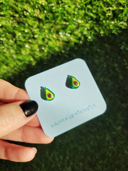 avocados hypoallergenic stud earrings