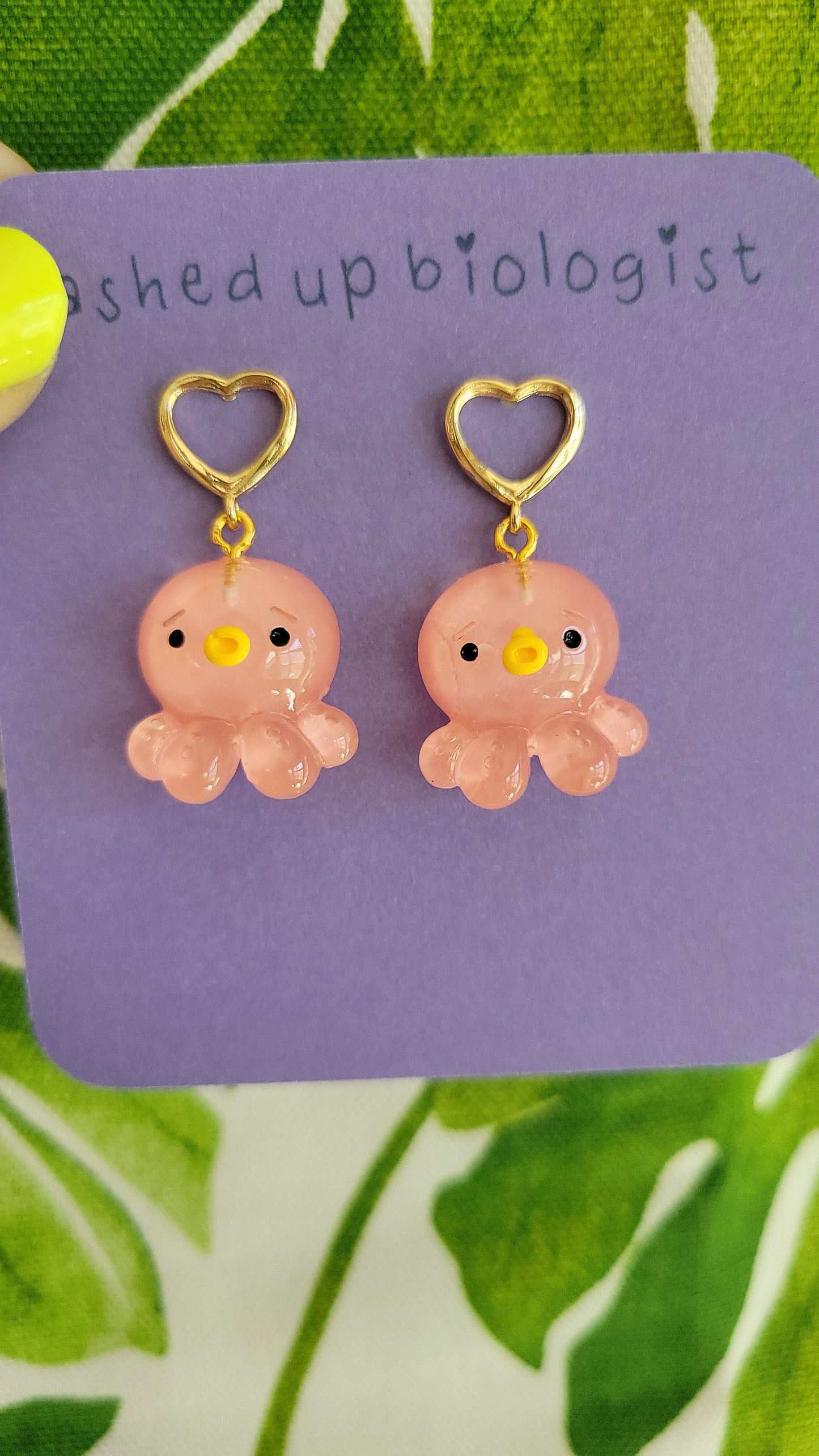 kawaii pink octopus