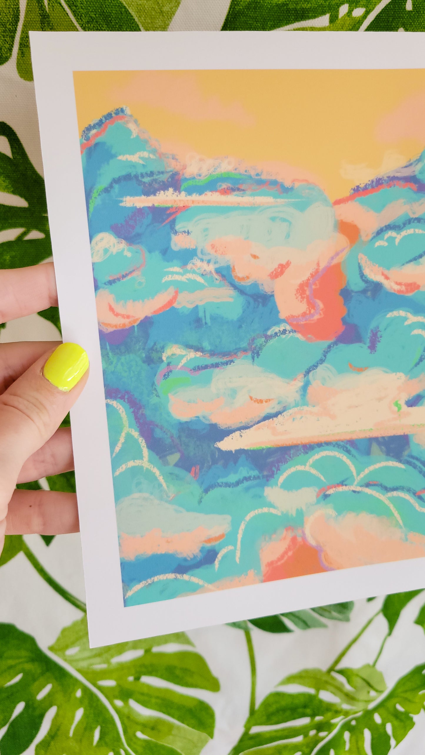 cotton candy clouds