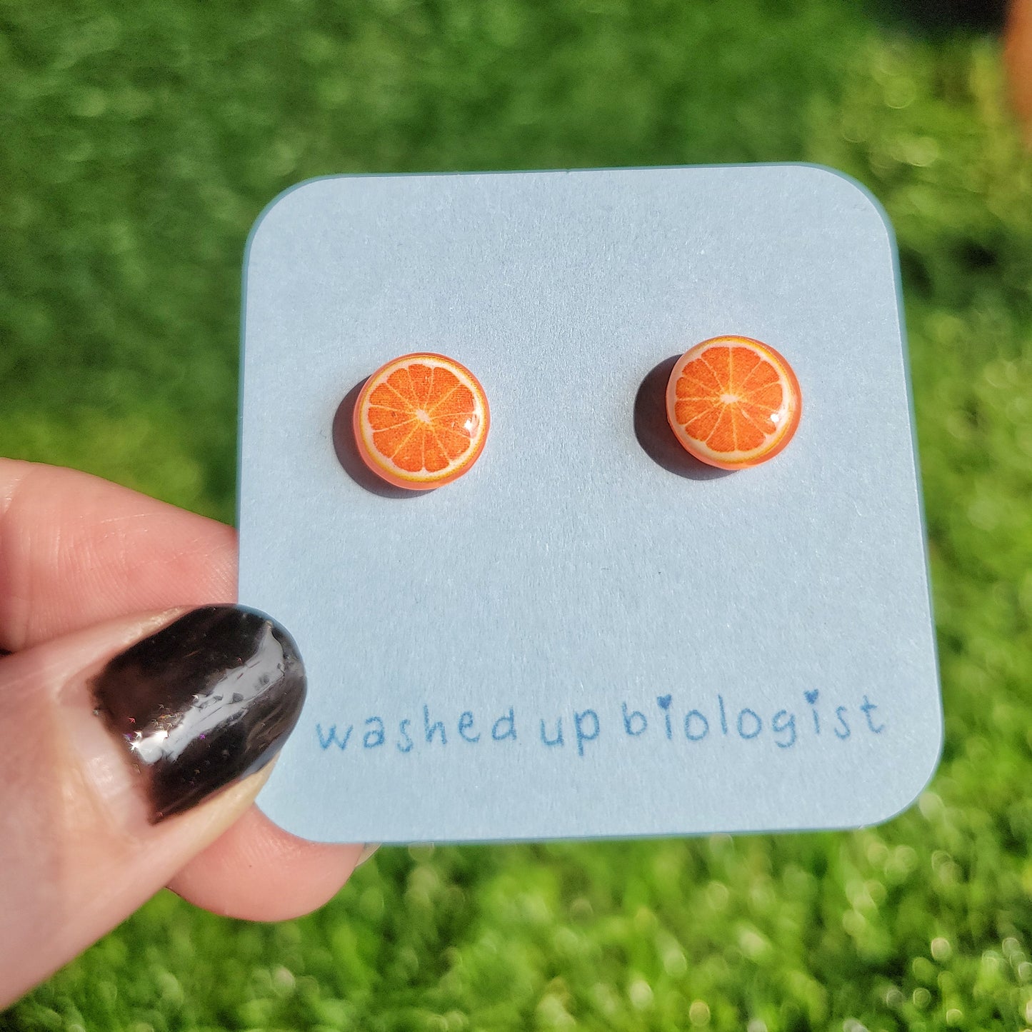 oranges hypoallergenic stud earrings