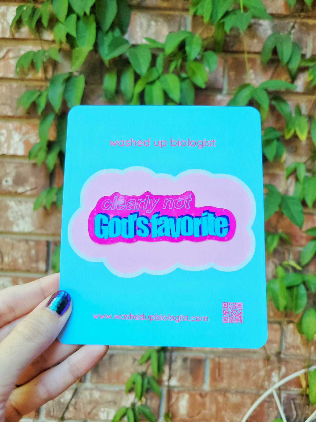 clearly not God's favorite sticker