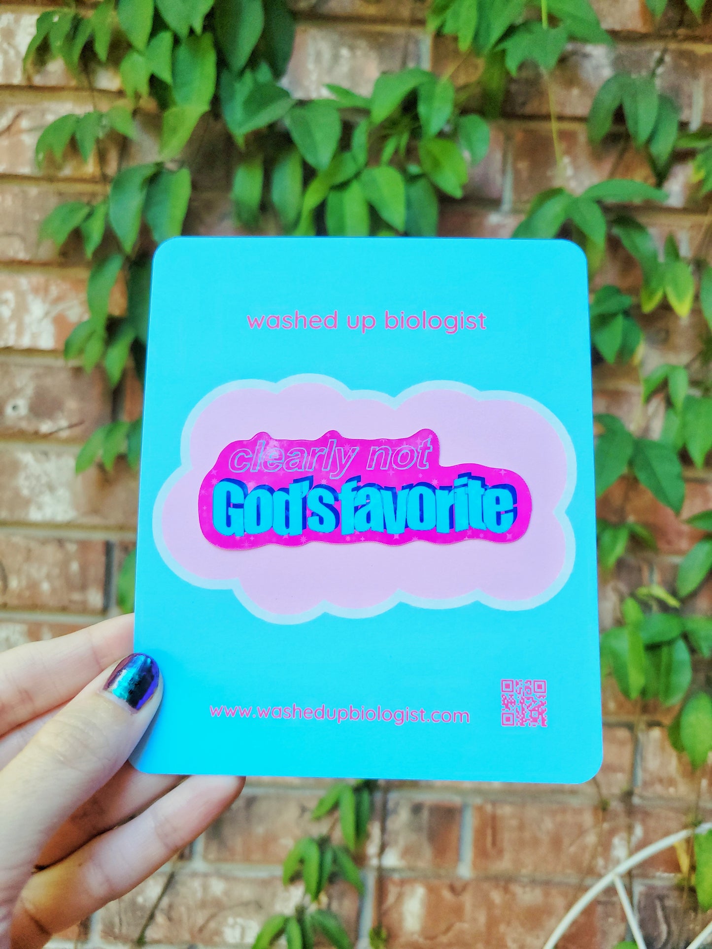clearly not God's favorite sticker