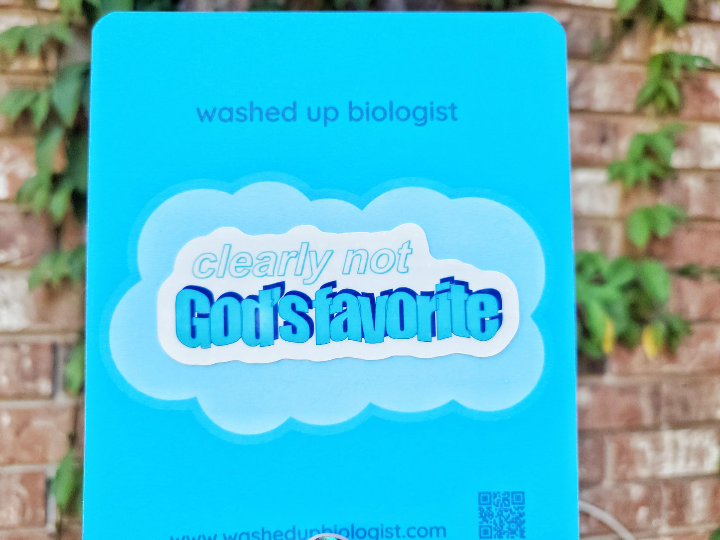 clearly not God's favorite sticker