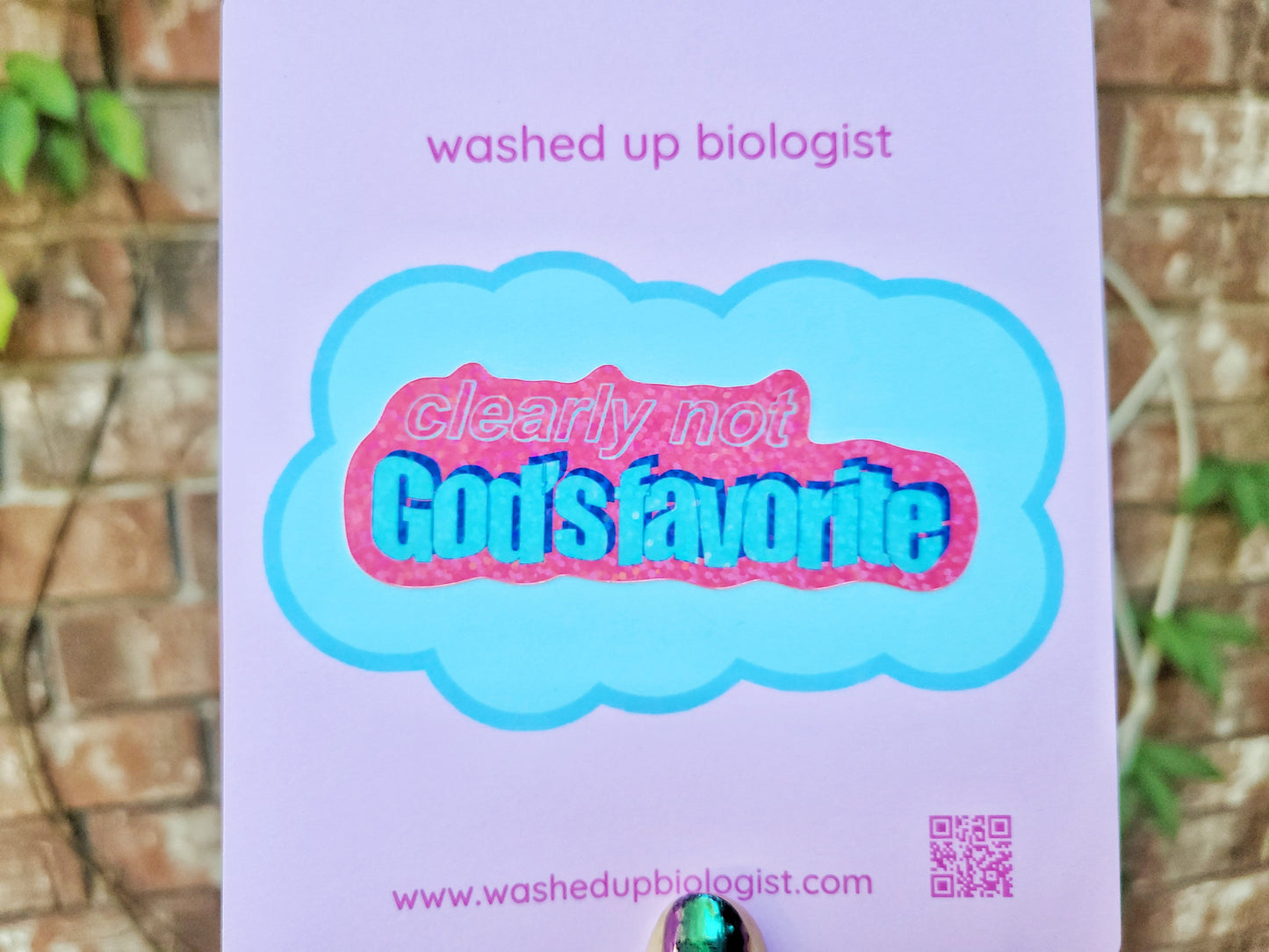 clearly not God's favorite sticker