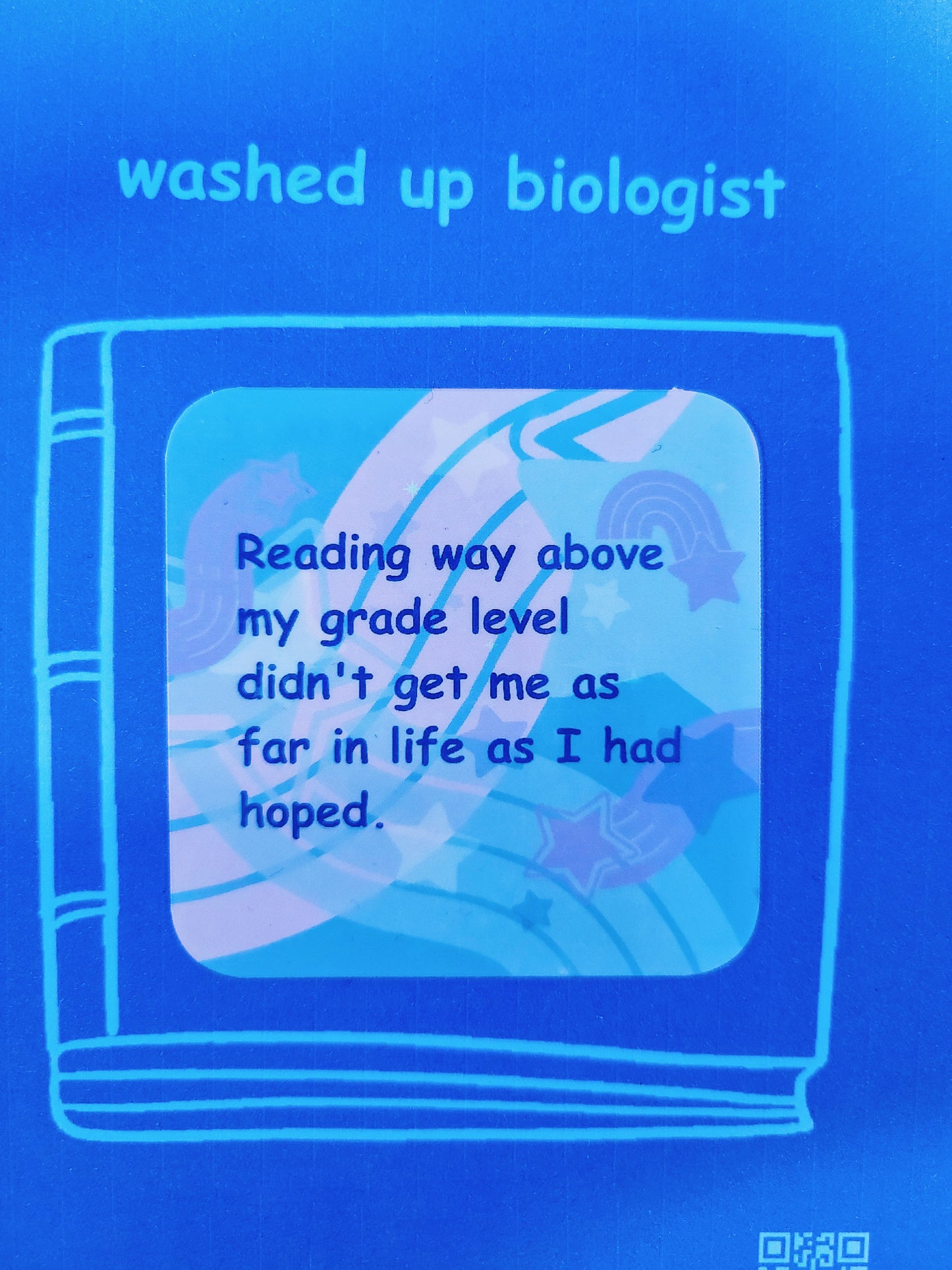 high reading level didn't help 🥲 sticker