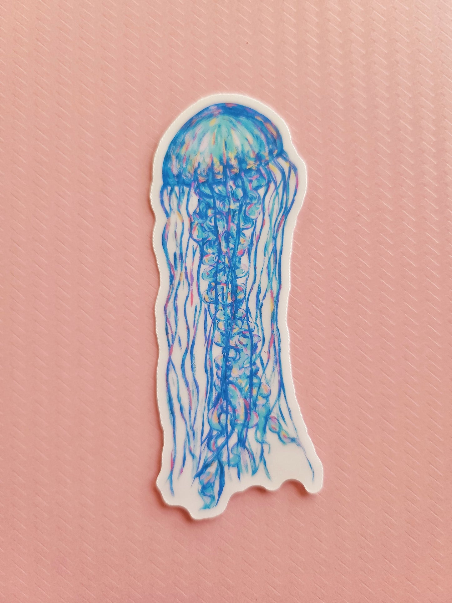 jellyfish matte sticker