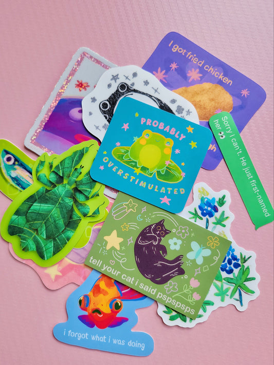 big ole build your own sticker pack (10 in a bundle)