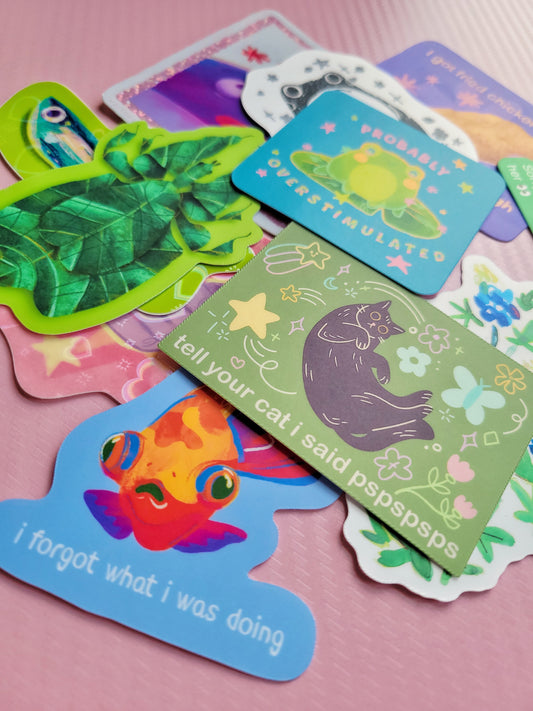 build your own sticker pack (4 in a bundle)