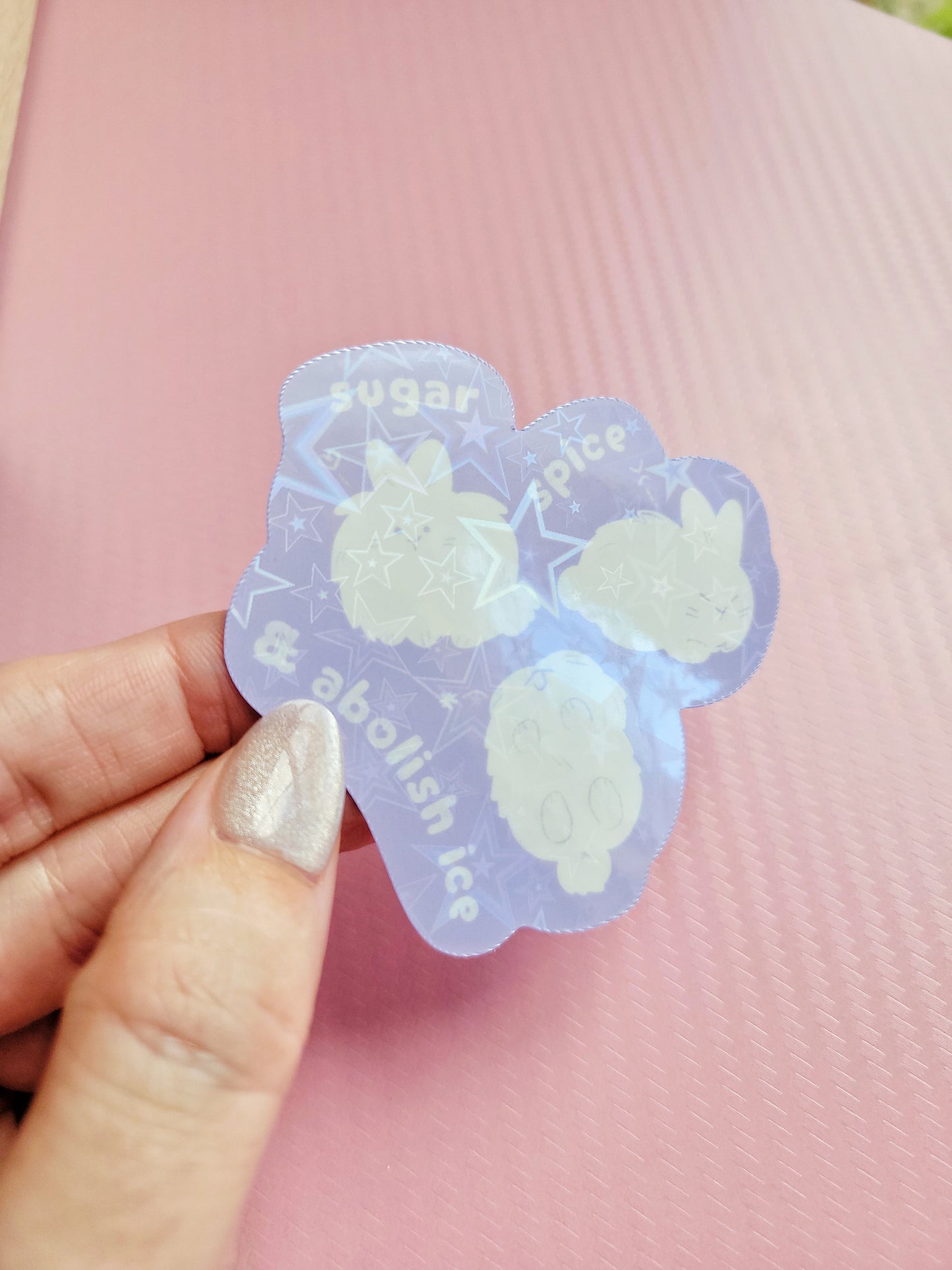 sugar spice & abolish ice vinyl sticker