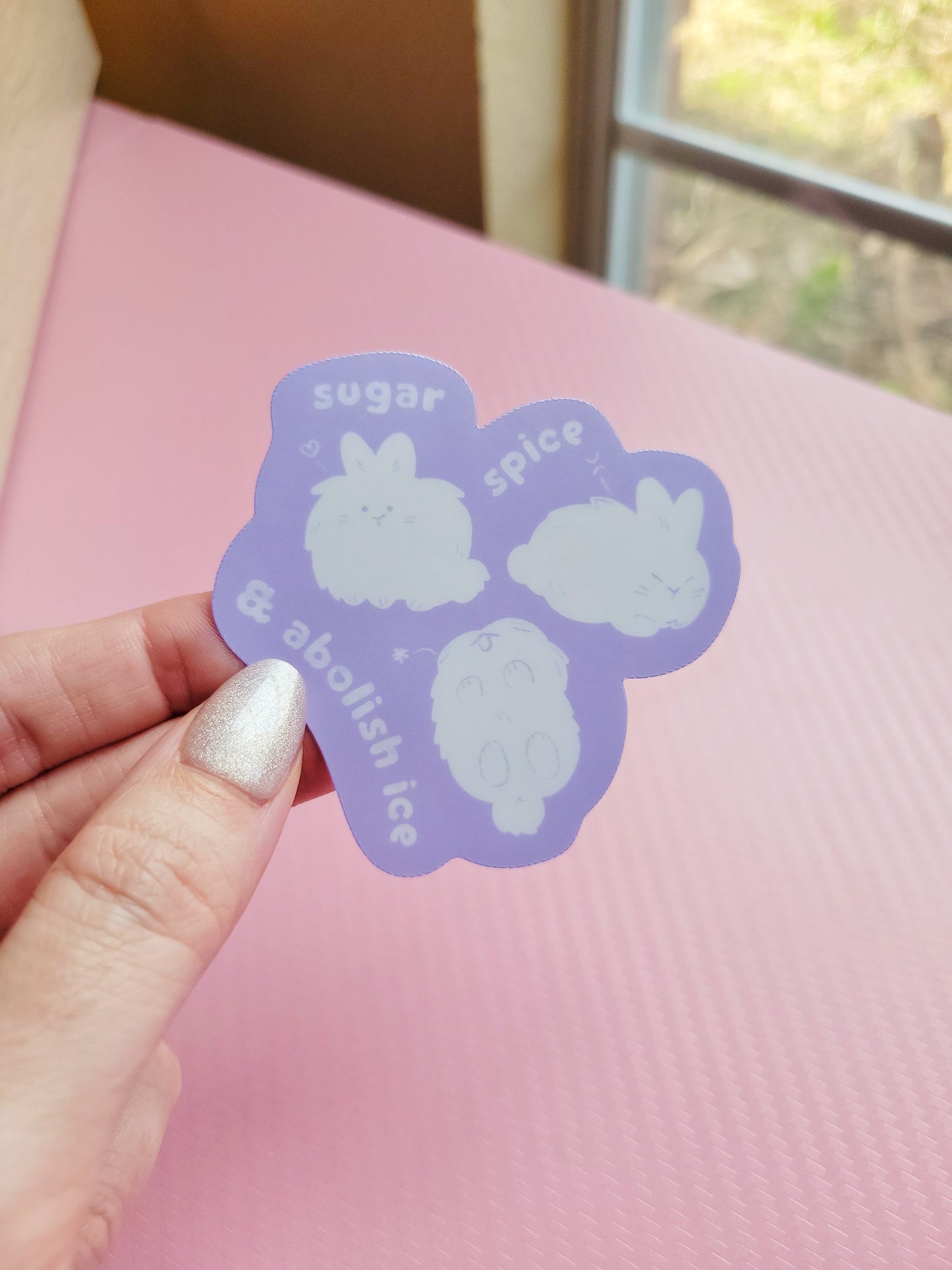 sugar spice & abolish ice vinyl sticker