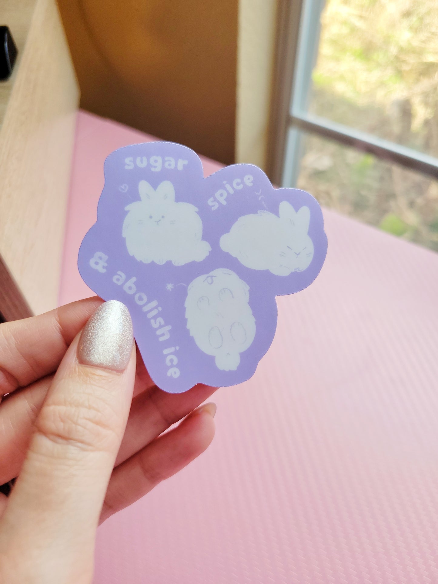 sugar spice & abolish ice vinyl sticker