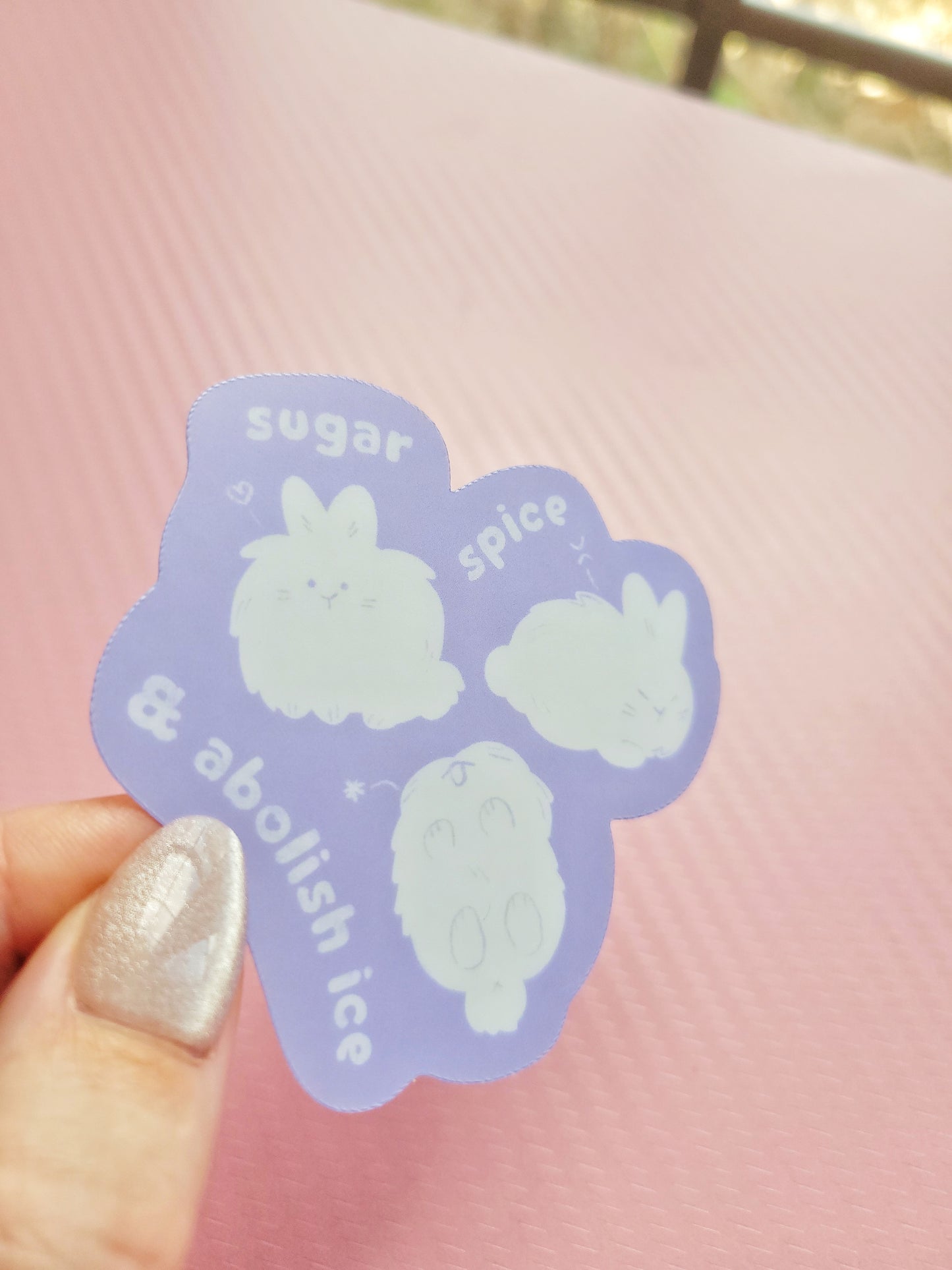 sugar spice & abolish ice vinyl sticker