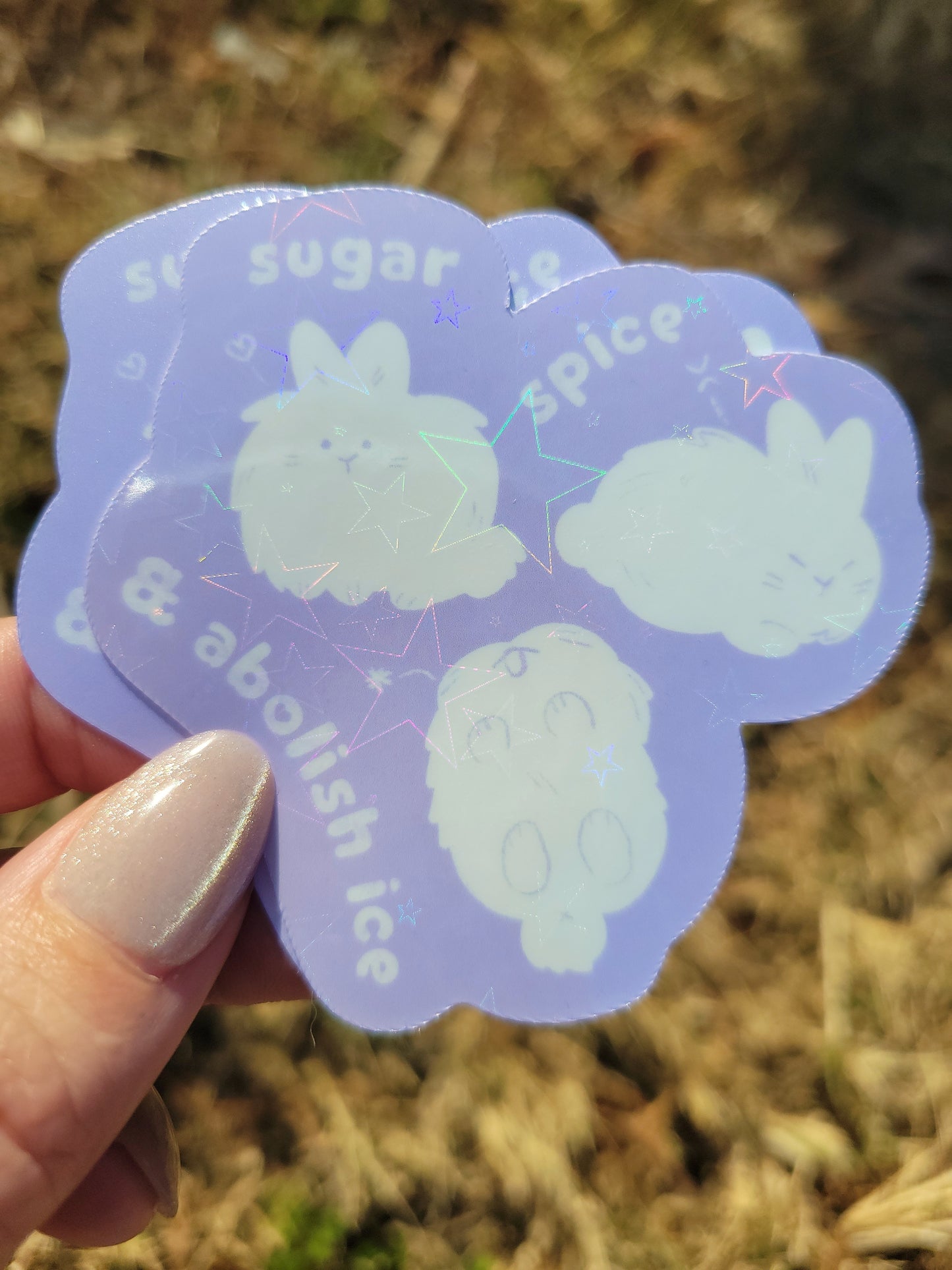 sugar spice & abolish ice vinyl sticker