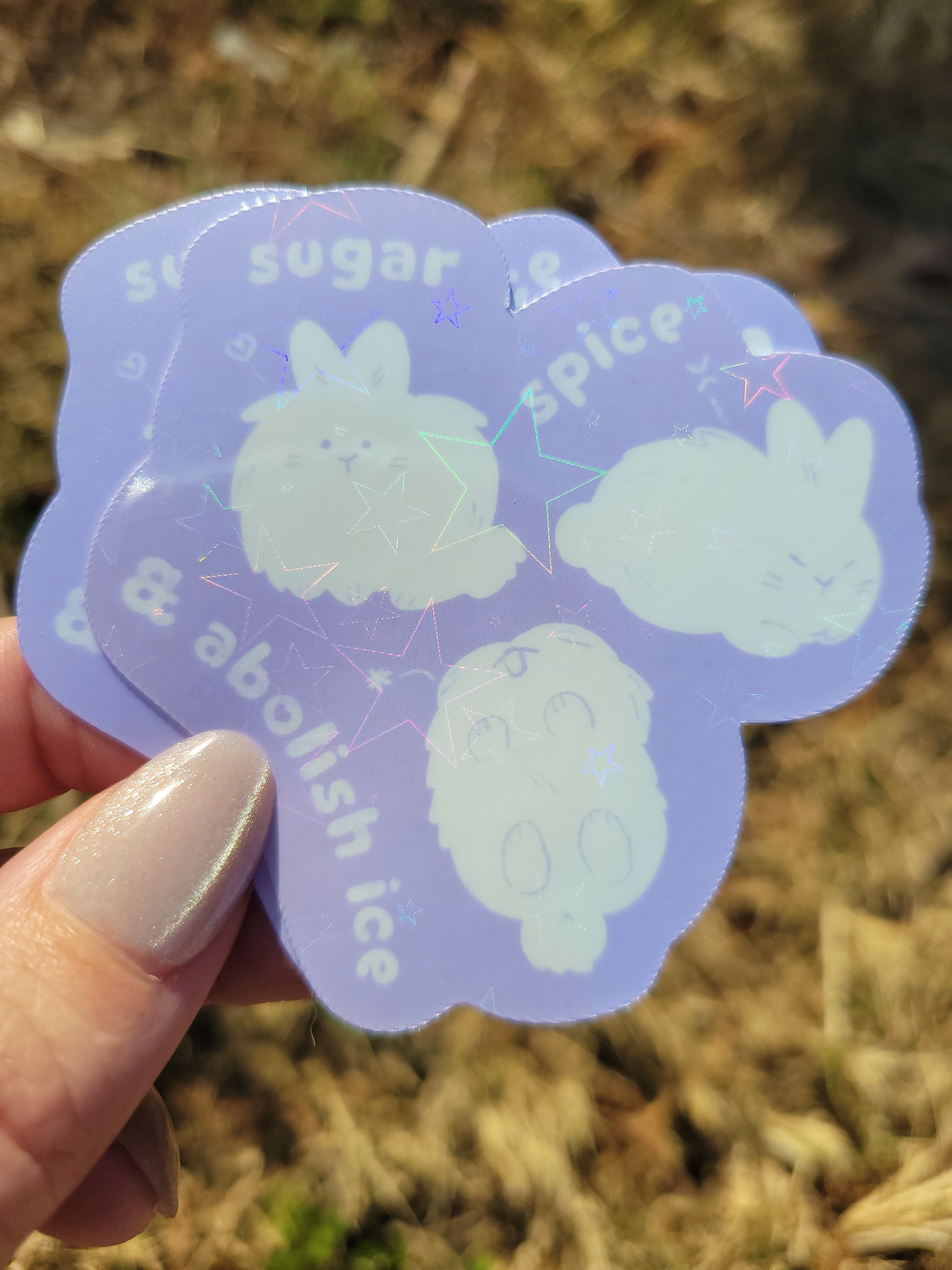sugar spice & abolish ice vinyl sticker