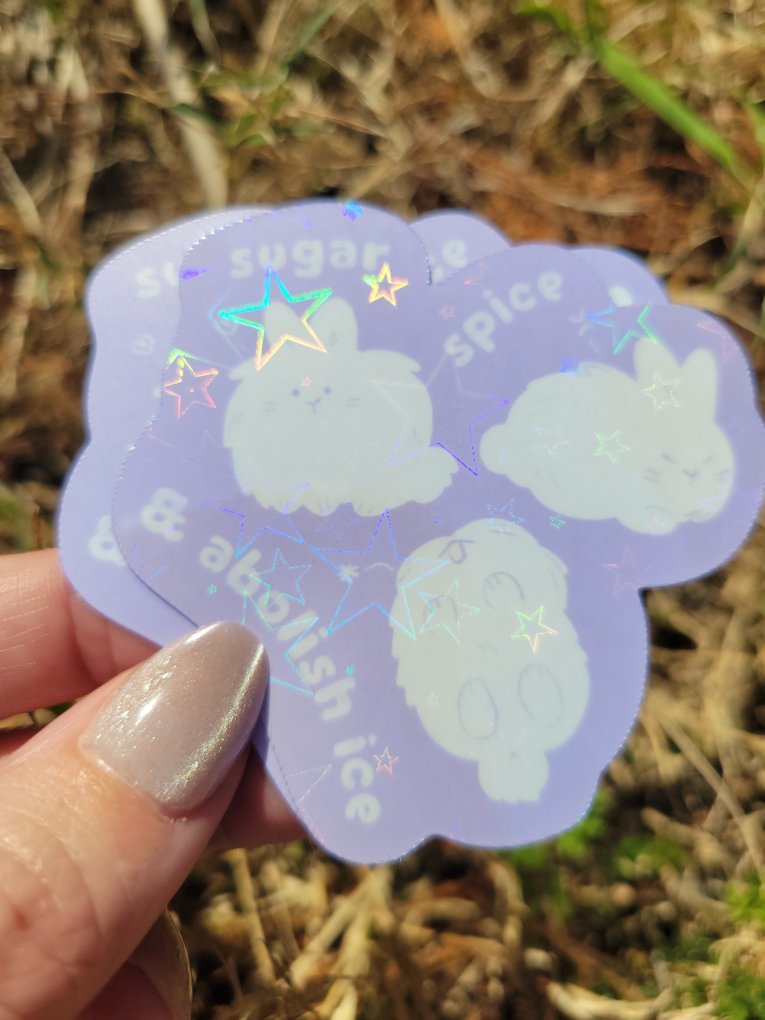 sugar spice & abolish ice vinyl sticker