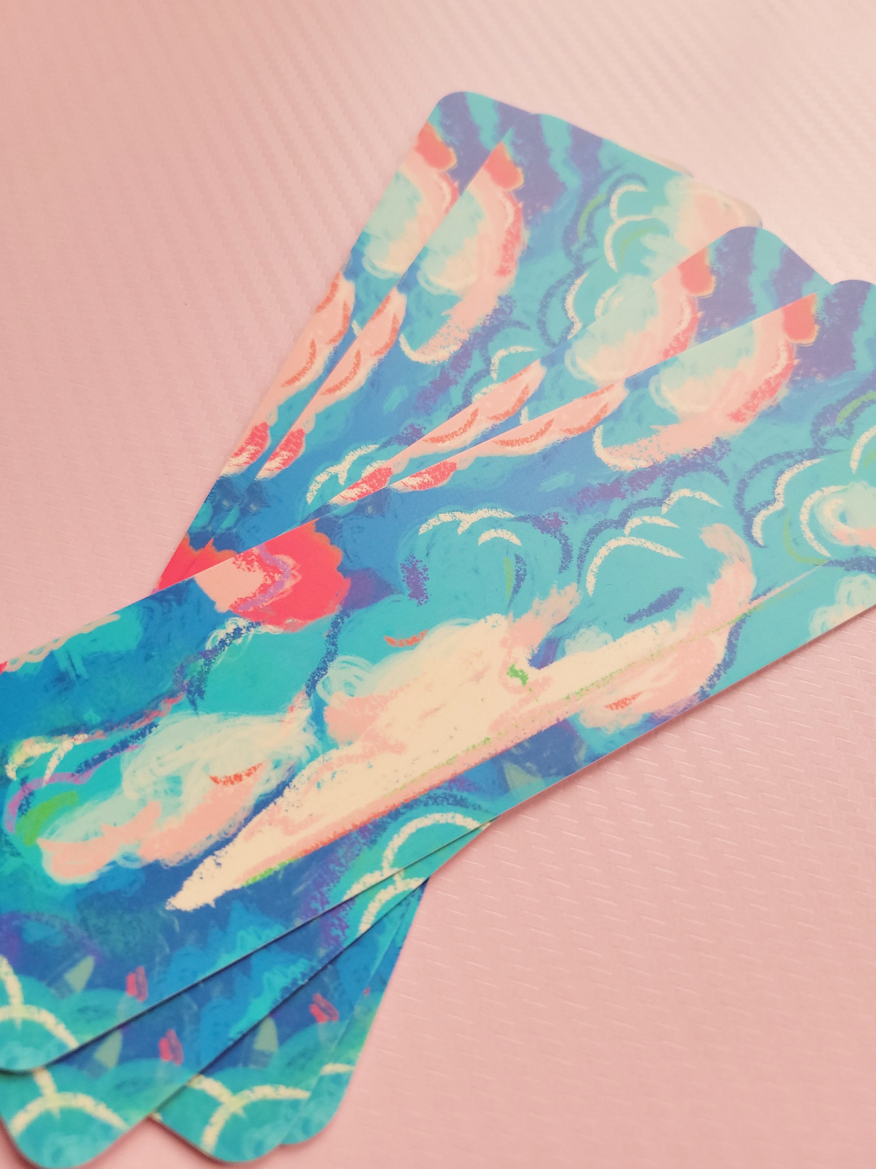 ☁️ cotton candy clouds bookmark ☁️