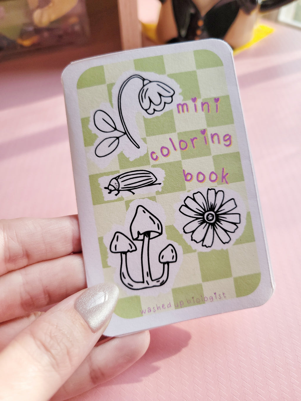 🍄 mini zine nature coloring book 🌿