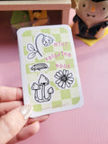 🍄 mini zine nature coloring book 🌿