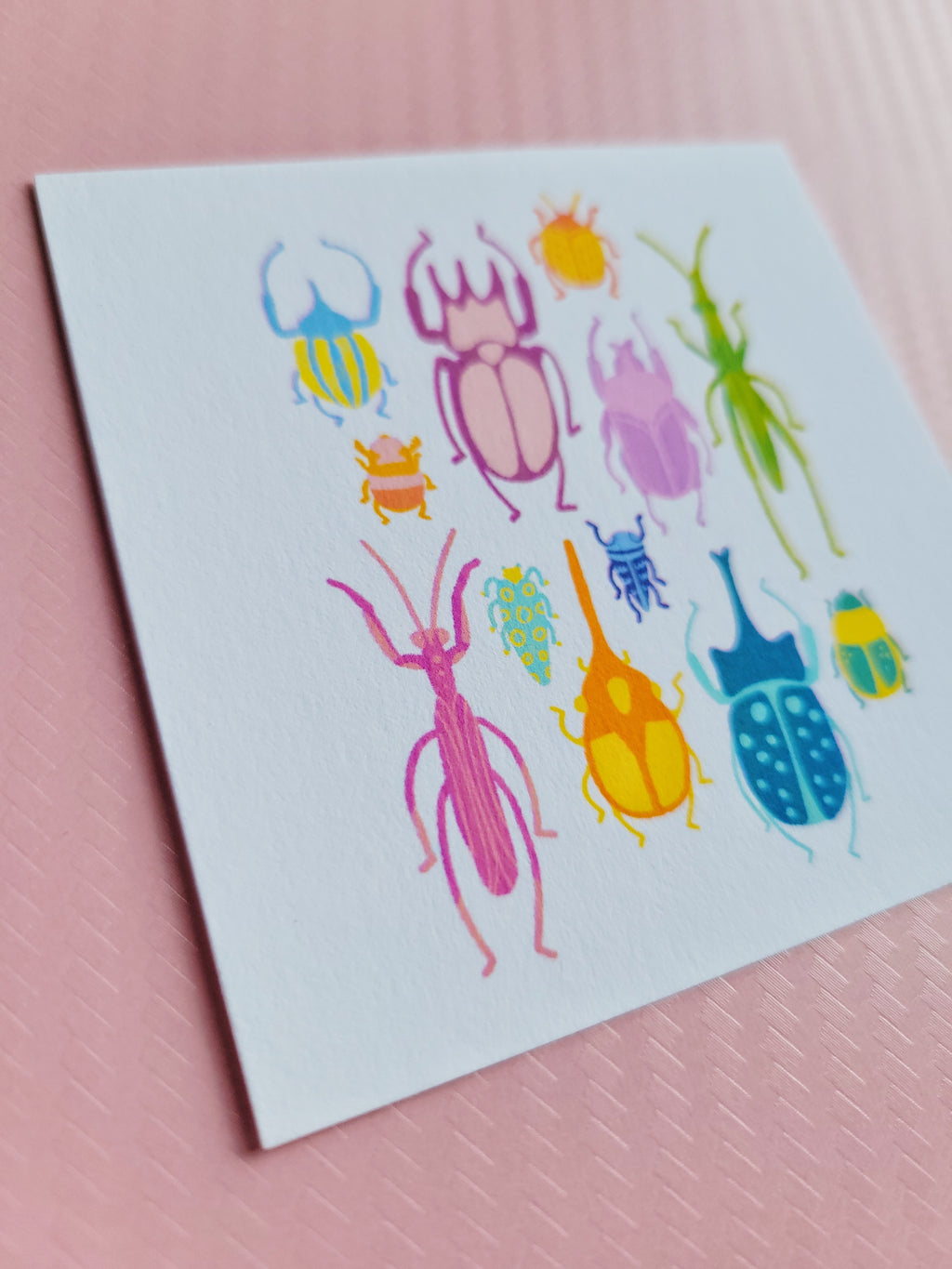 bright bugs mini archival art print