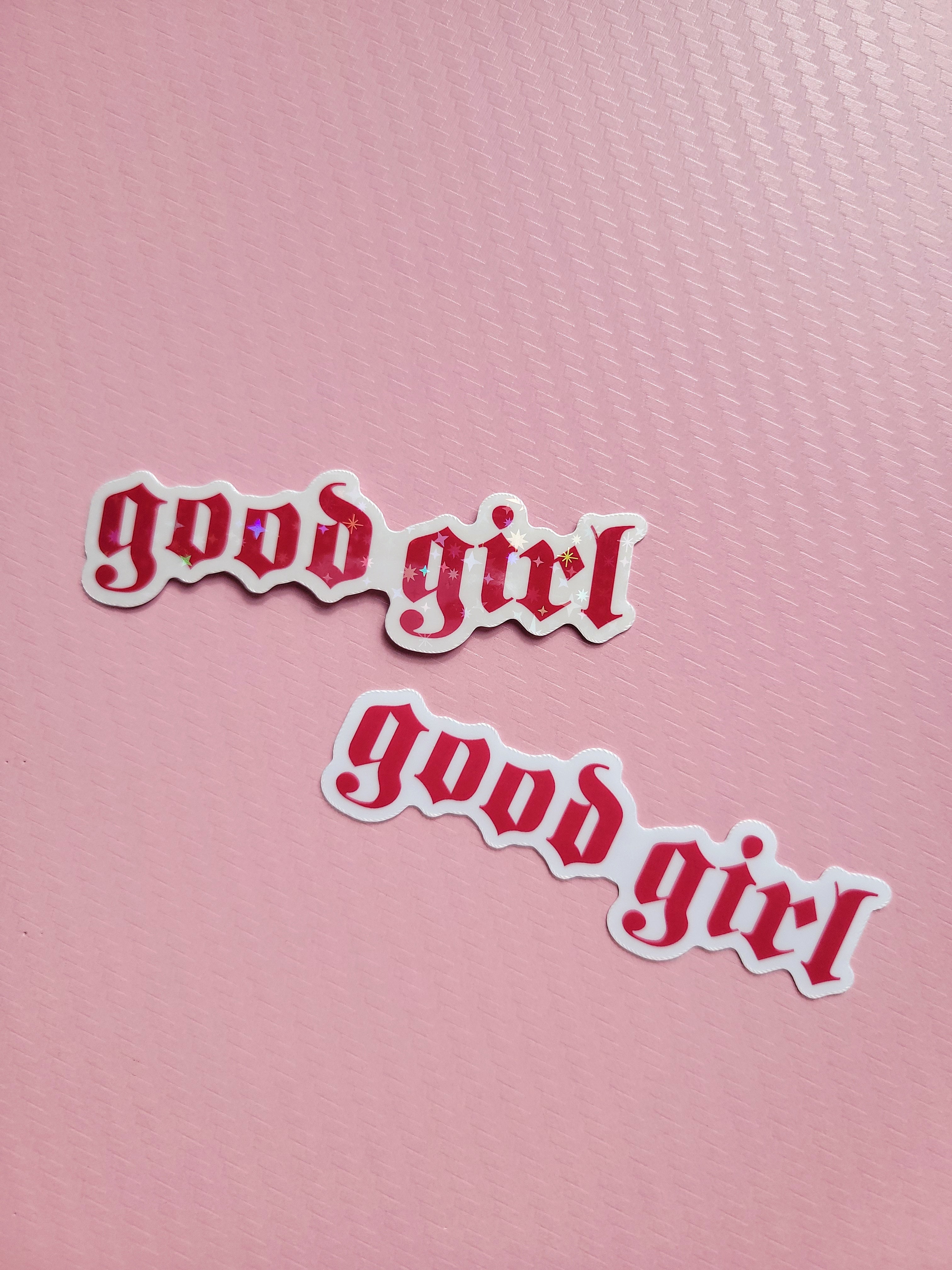 good girl vinyl weatherproof sticker