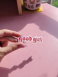 good girl vinyl weatherproof sticker
