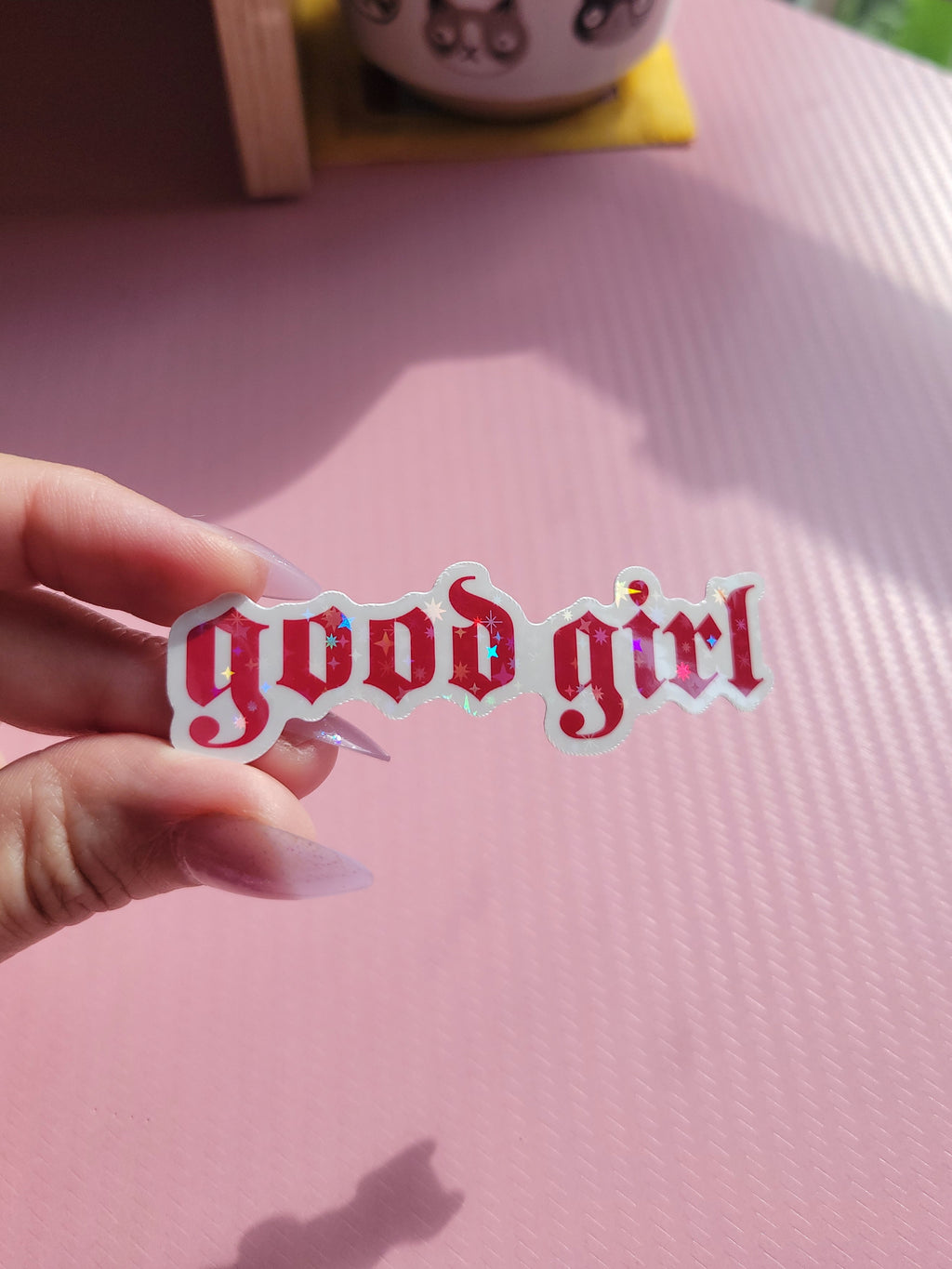 good girl vinyl weatherproof sticker