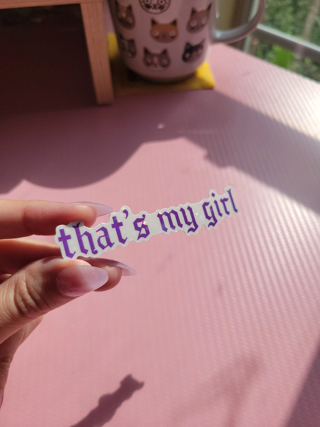 that's my girl vinyl weatherproof sticker