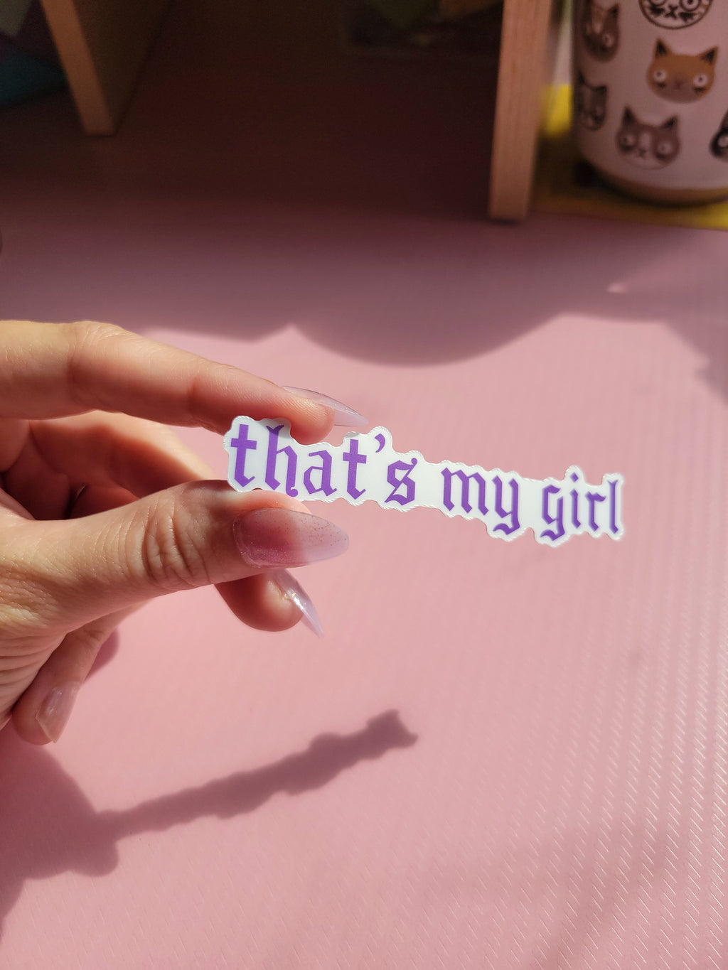 that's my girl vinyl weatherproof sticker