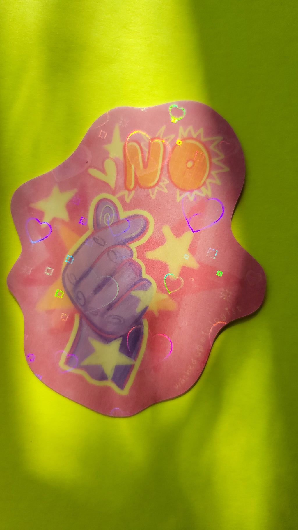 💖 limited edition holographic hearts NO sticker 💖