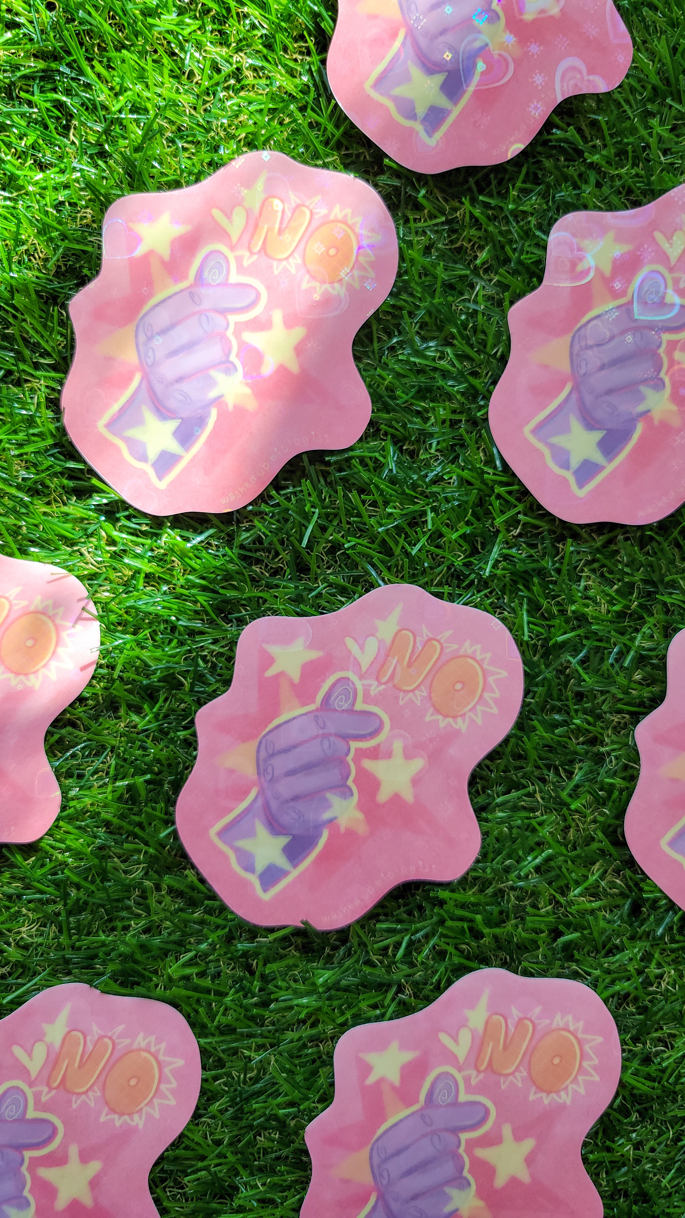 💖 limited edition holographic hearts NO sticker 💖